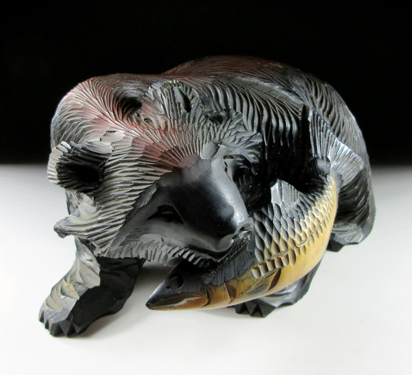 Vintage Hokkaido Bear with Display Board