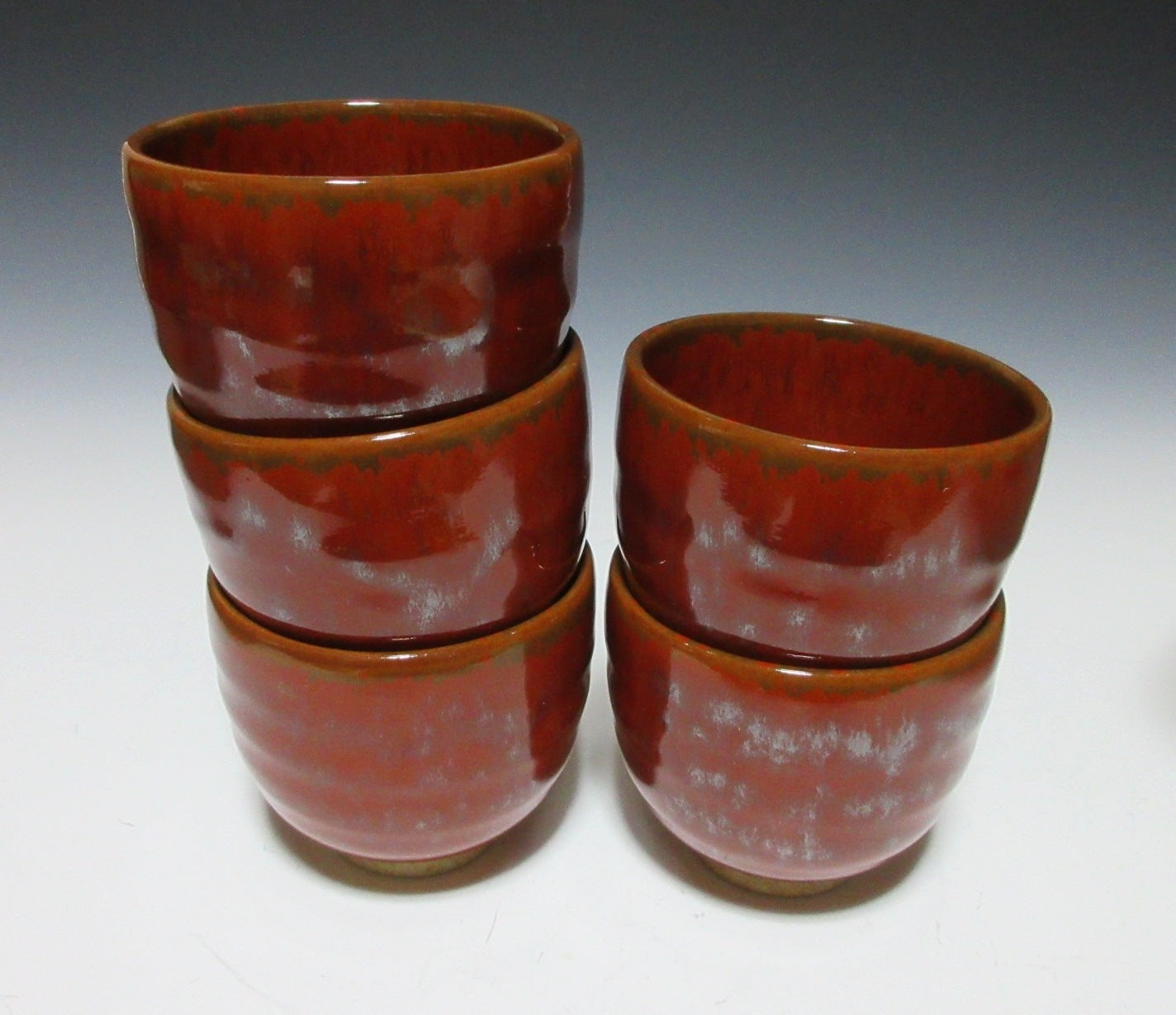 Set of Five Echizen Tea Cups