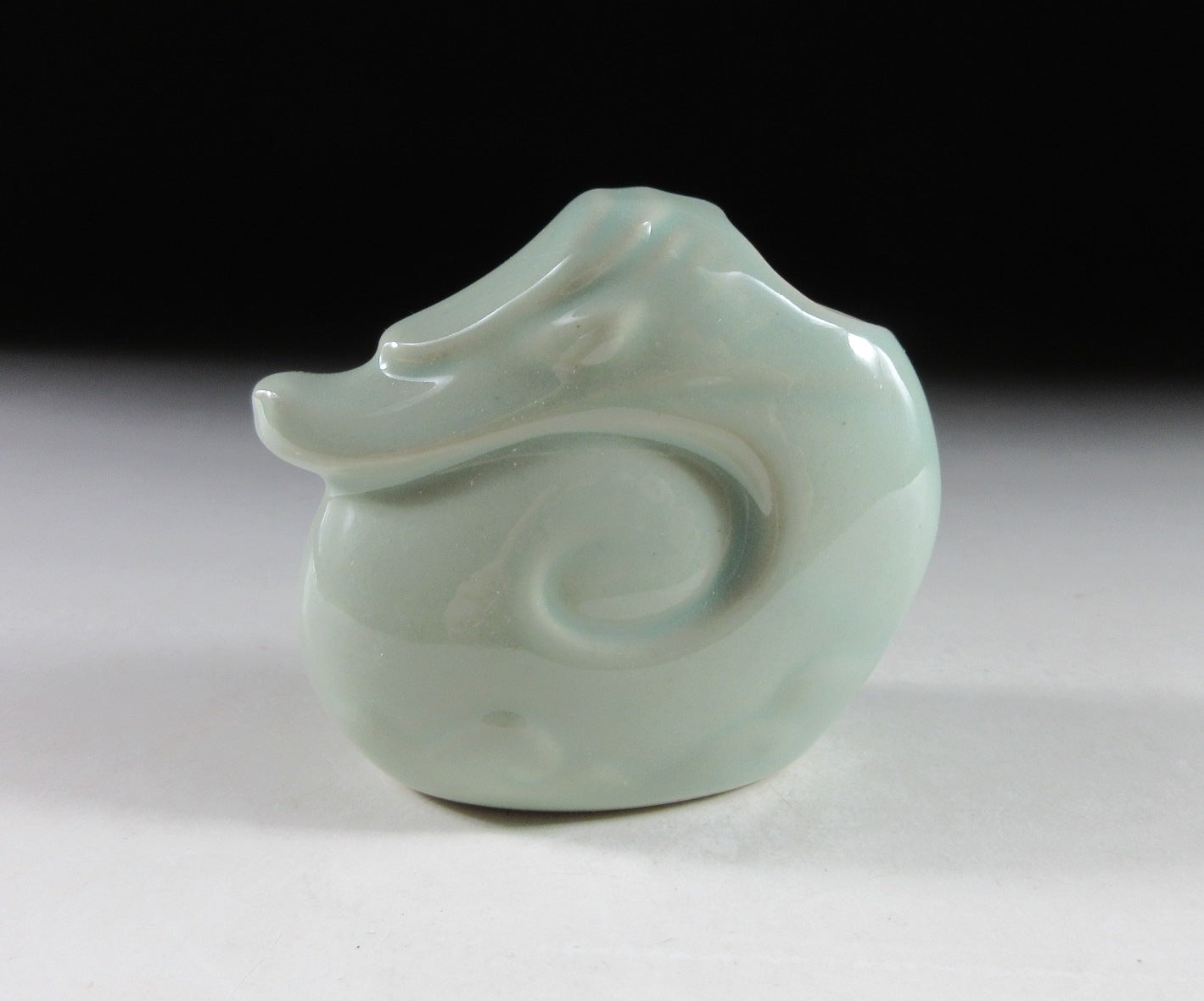 Celadon Glaze Year of the Dragon Toothpick Holder