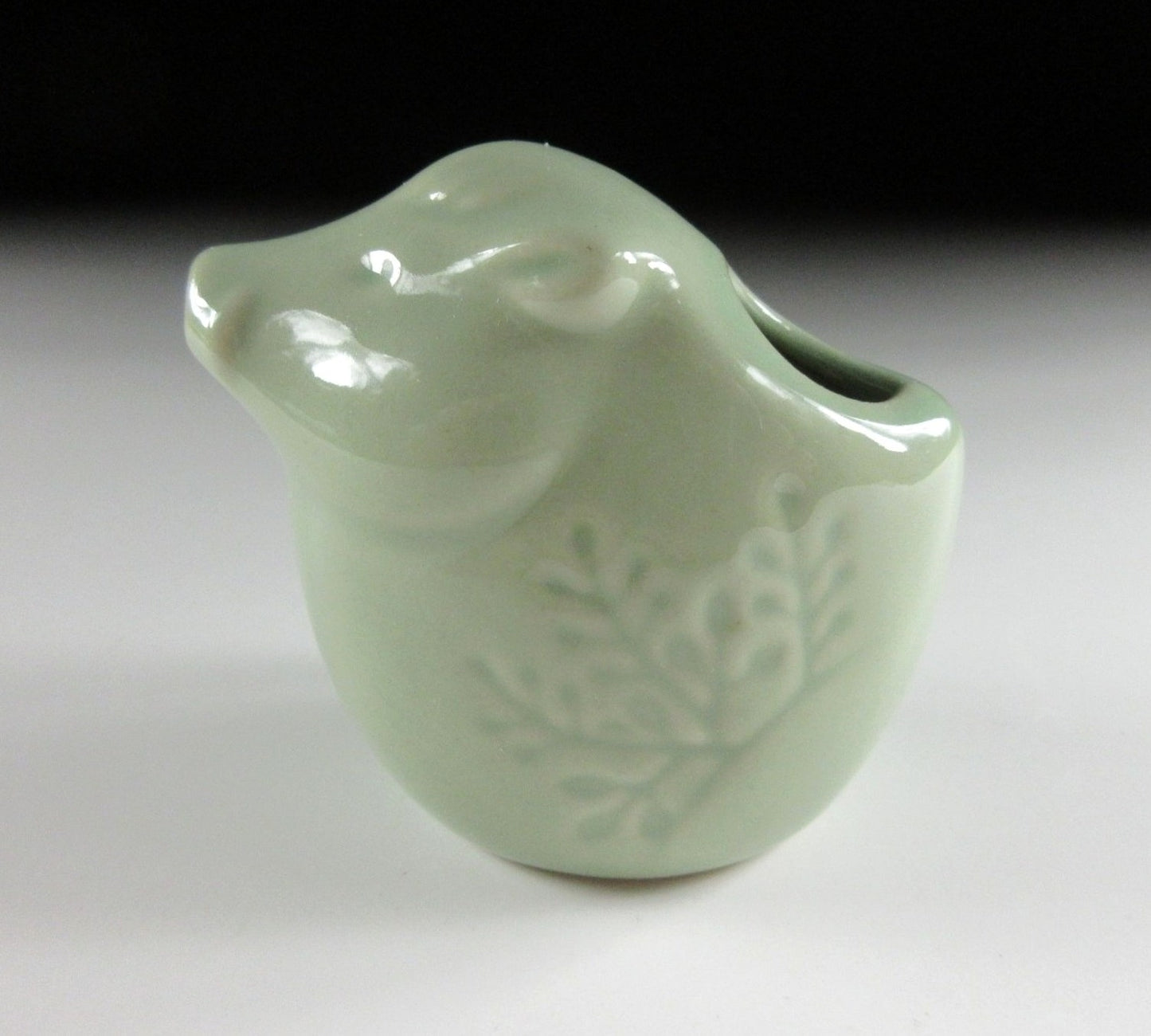 Celadon Glaze Boar Toothpick Holder
