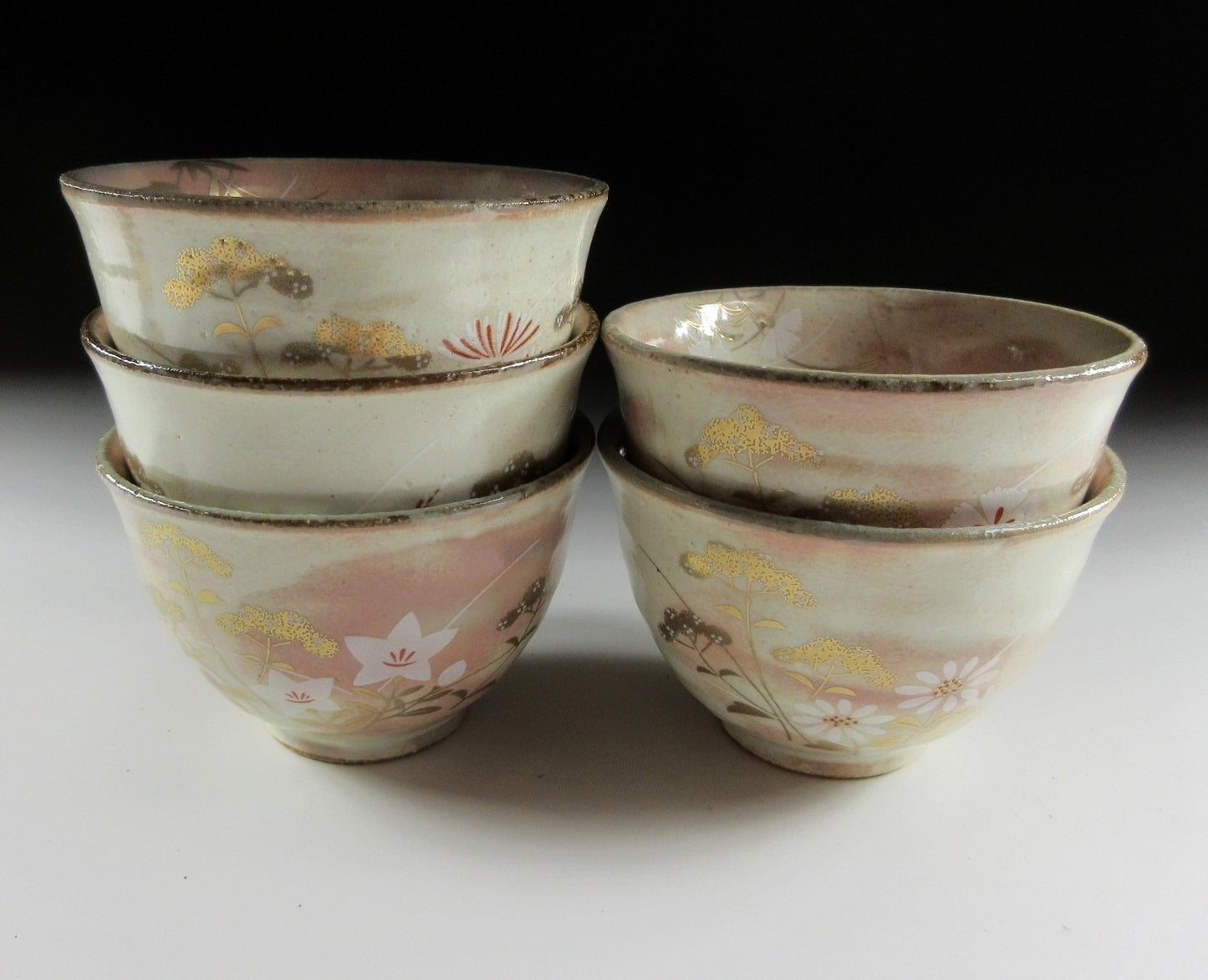 Seven Flowers of Autumn Sencha Teacups