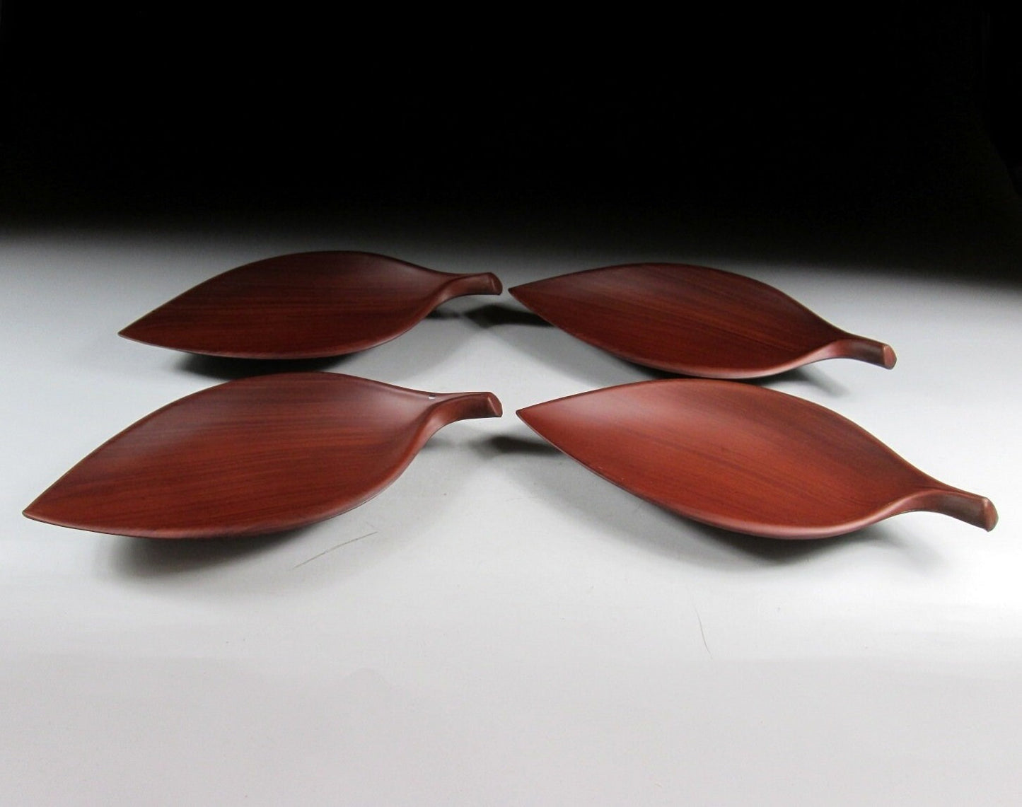 Set of Four Imitation Lacquerware Plates