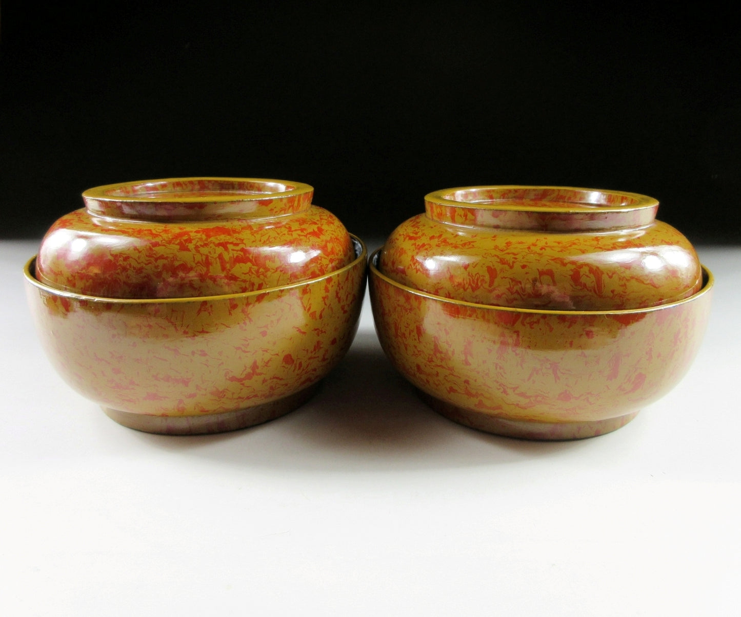 Pair of Meiji Lacquerware Bowls
