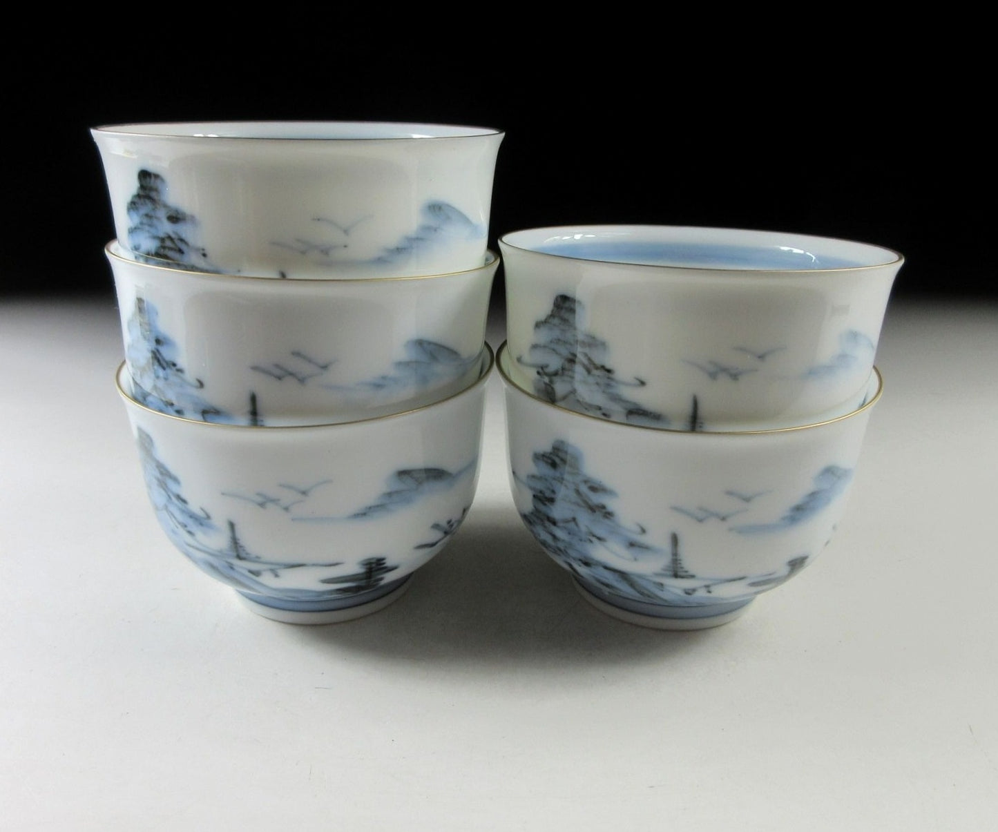 Nishimine Gama Porcelain Sencha Cups