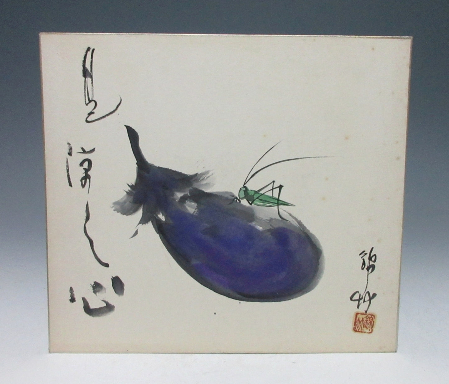 Sumi-e Shikishi Ink Wash Painting