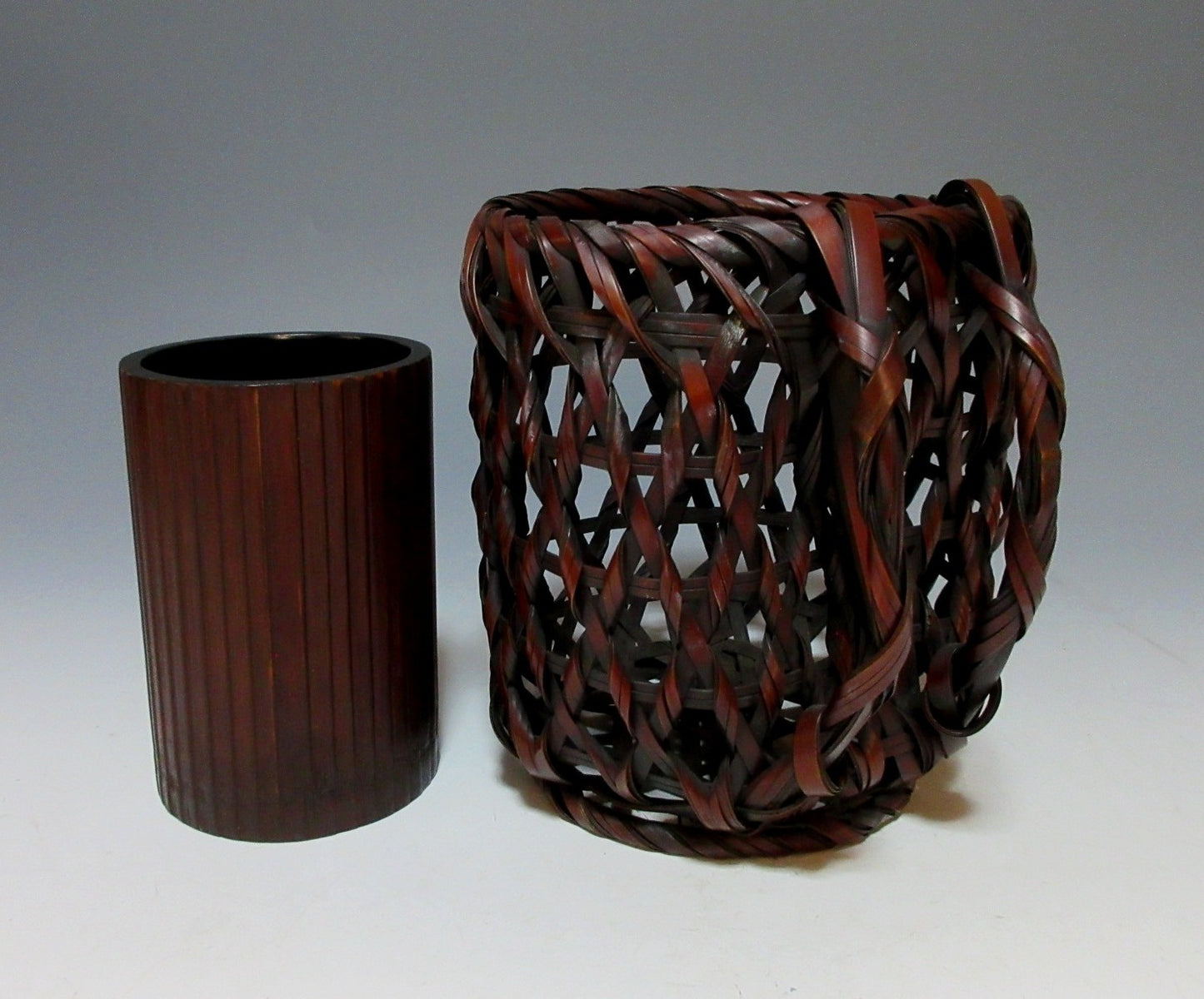 Maeno Koyo Lacquer Bamboo Basket
