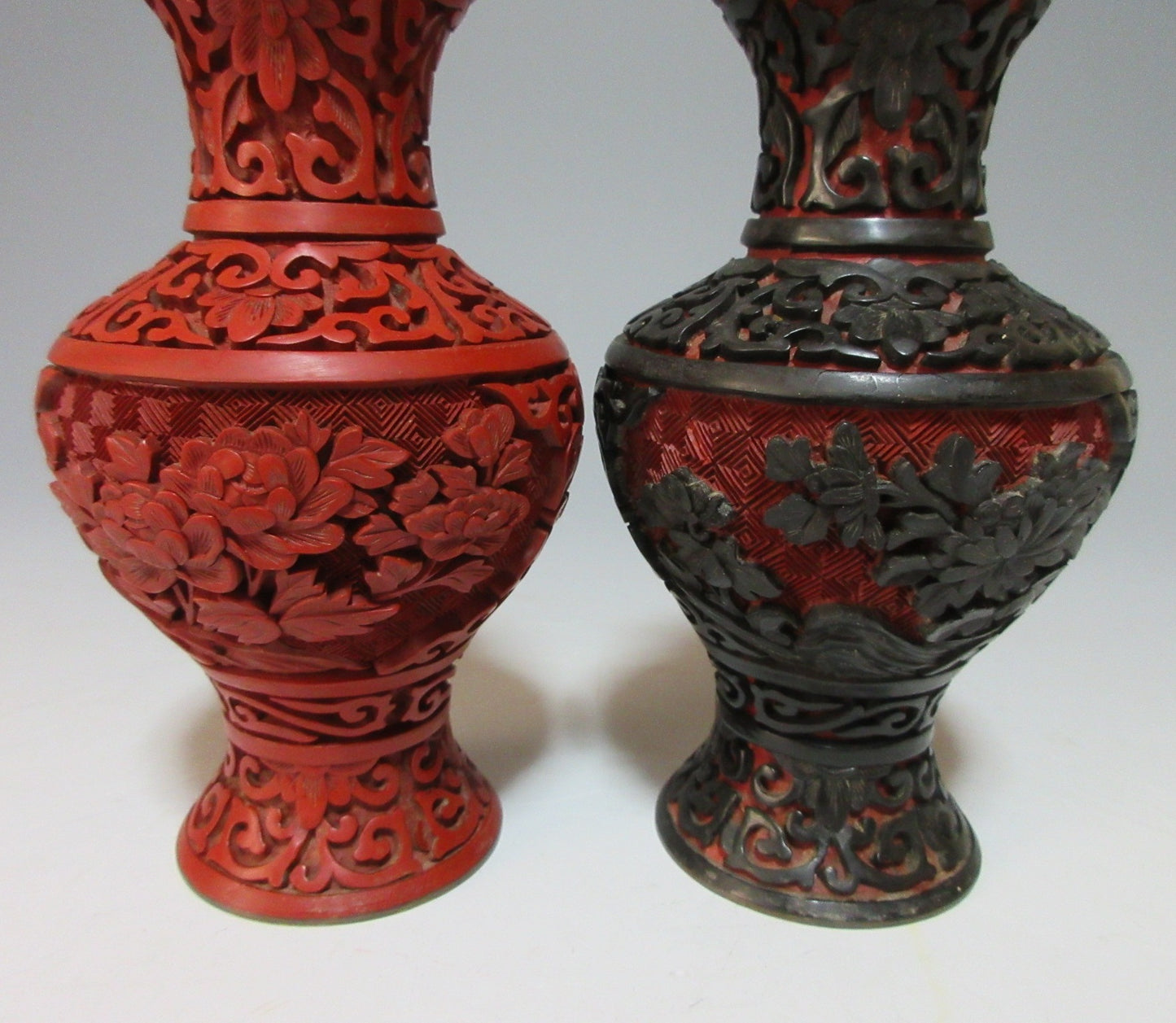 Pair of Chinese Lacquer Vases