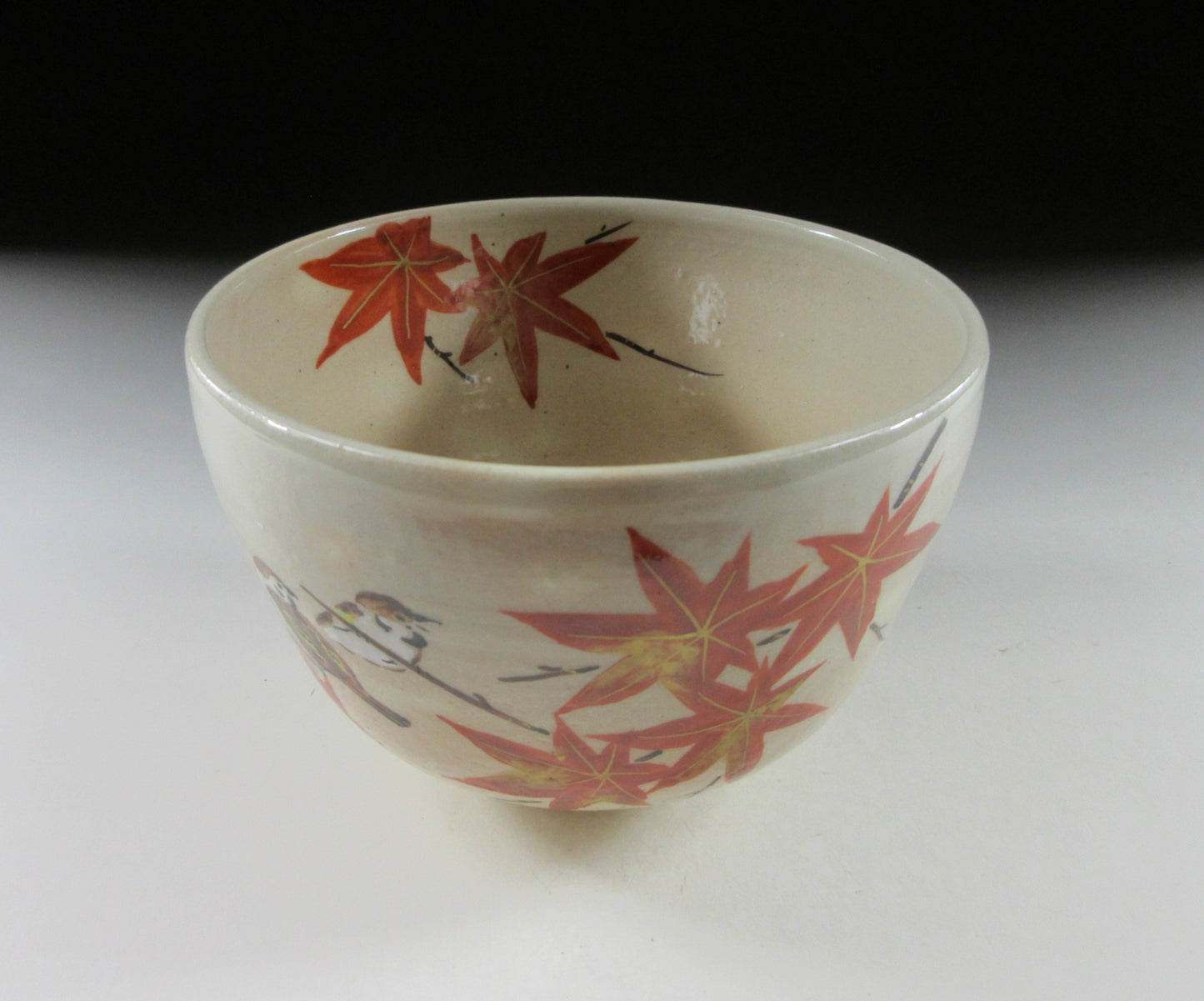 Yagi Kaiho Autumn Chawan and Kusenaoshi