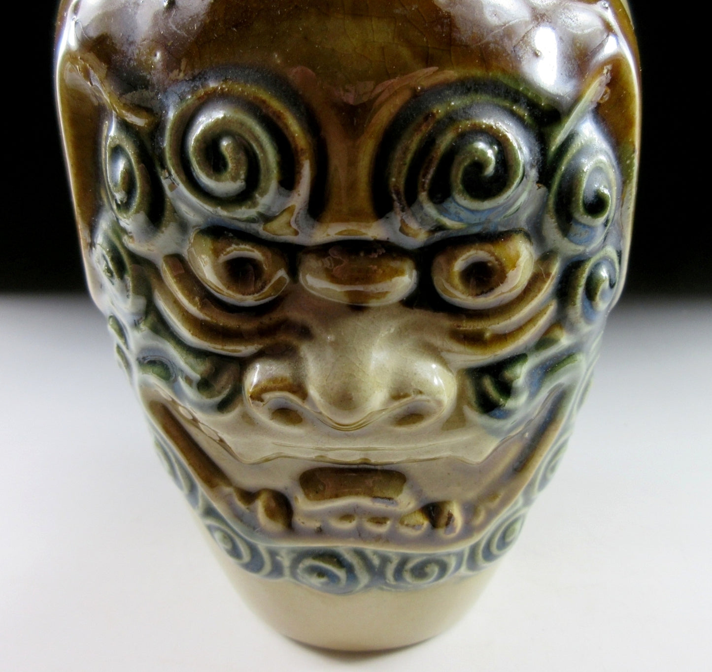 Vintage Tsuboya-ware Shisa Bottle