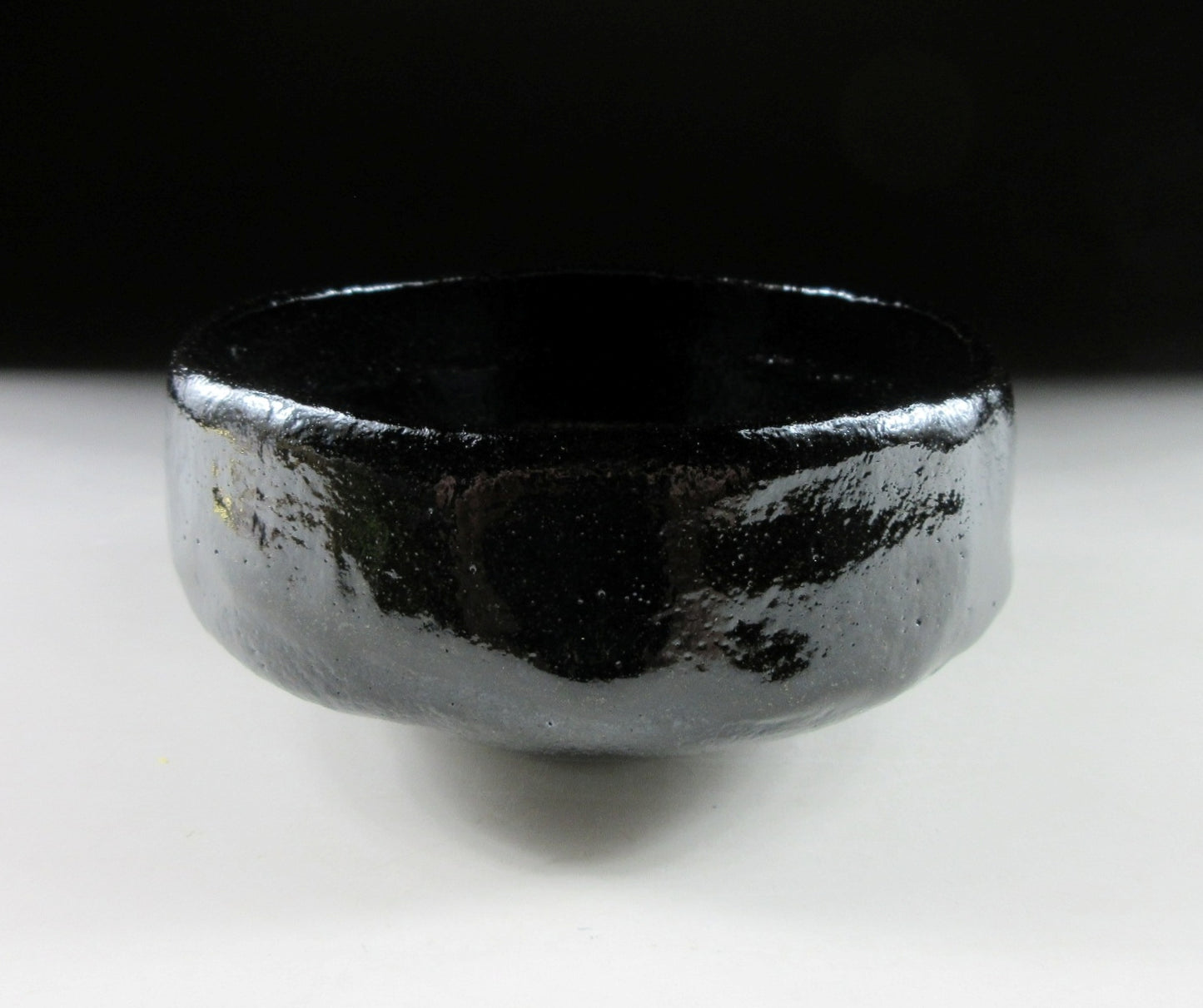 Sasaki Shoraku Black Raku Hira Chawan