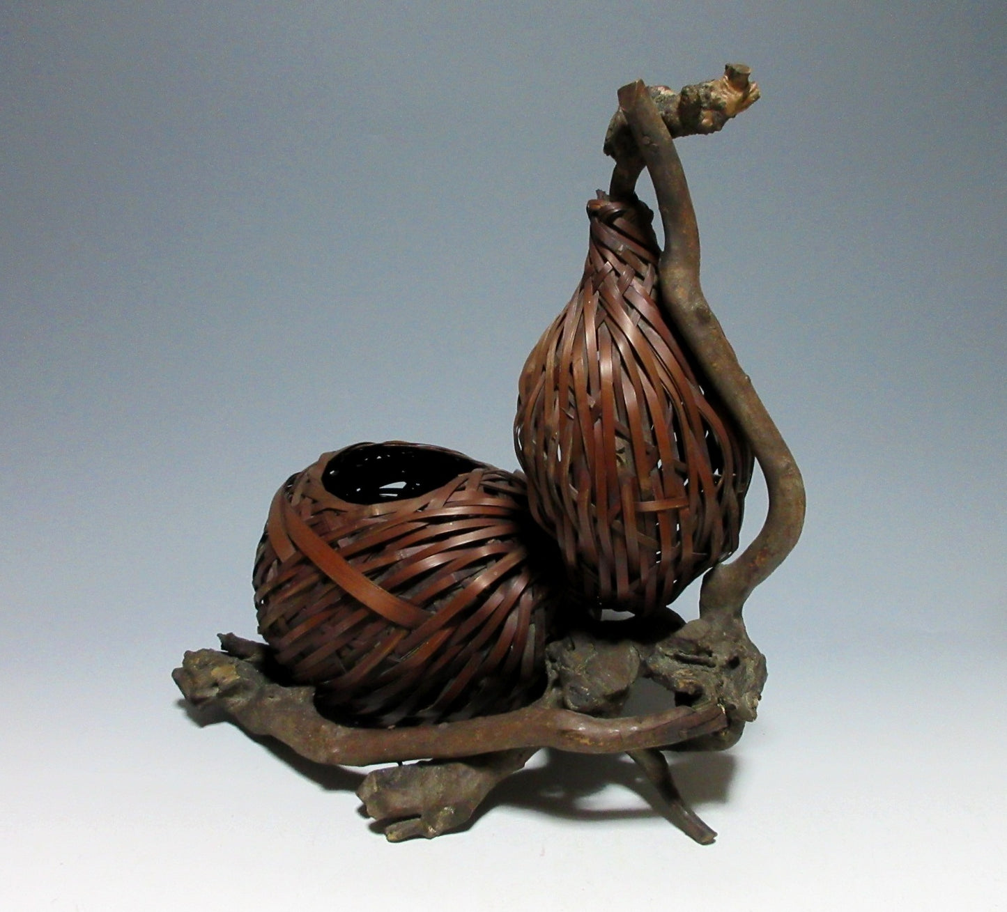 Double Gourd Ikebana Basket
