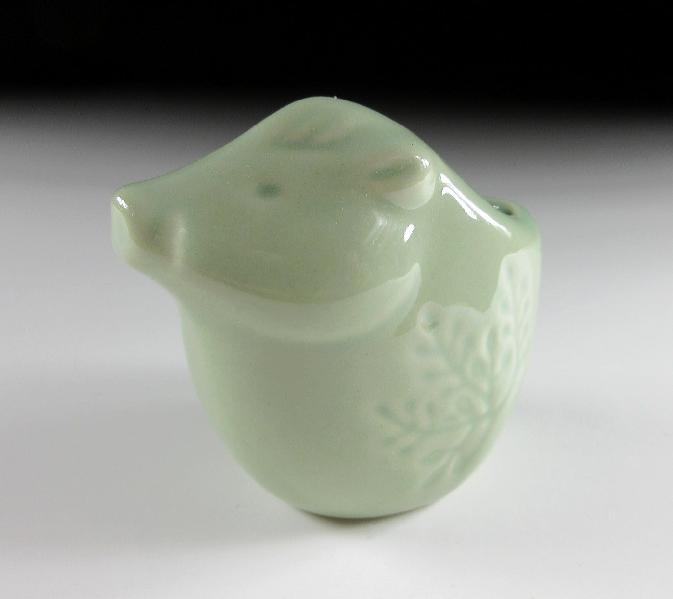 Celadon Glaze Boar Toothpick Holder