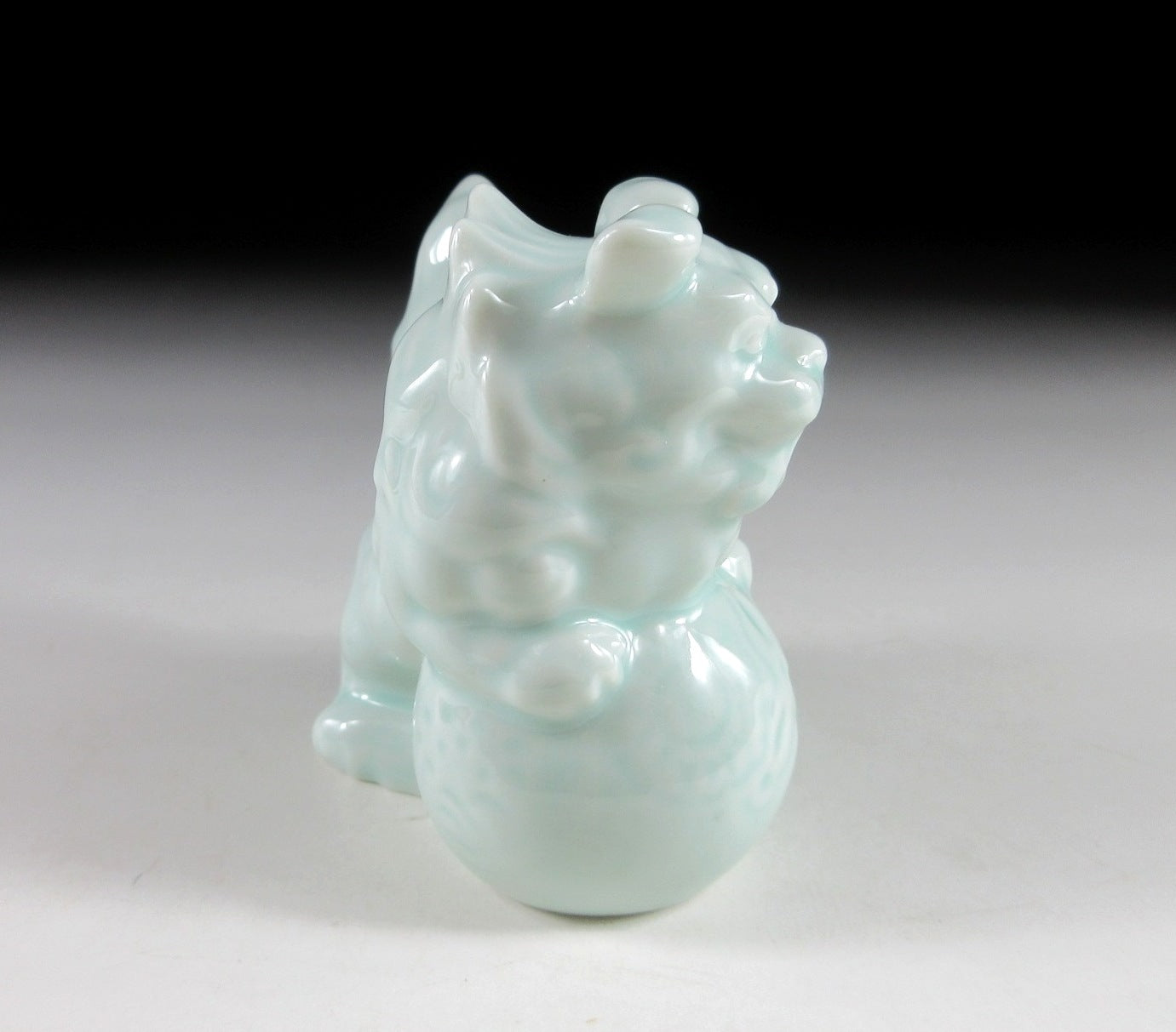 Celadon Foo Lion Toothpick Holder