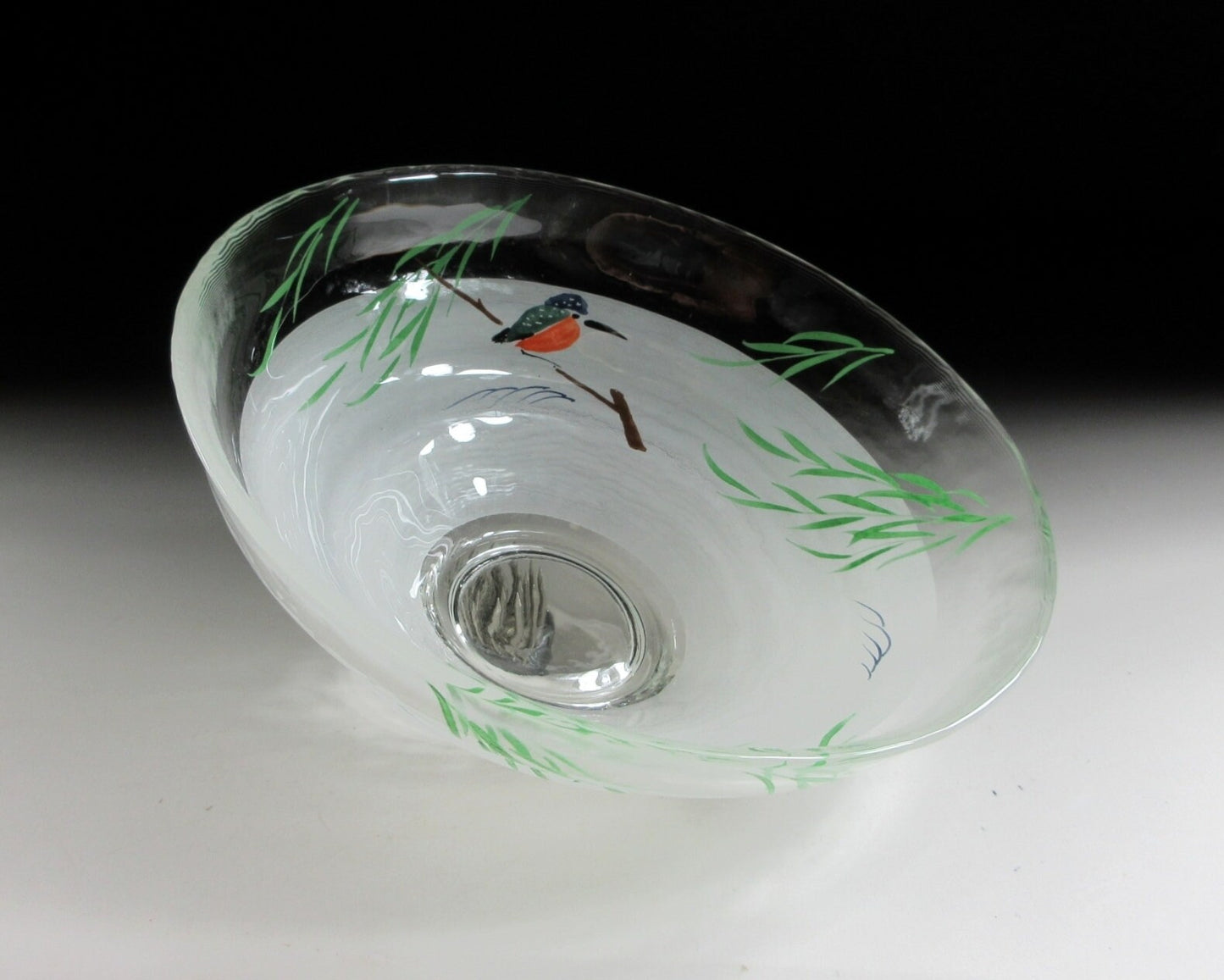 Yagi Kaiho Kingfisher Chawan and Kusenaoshi