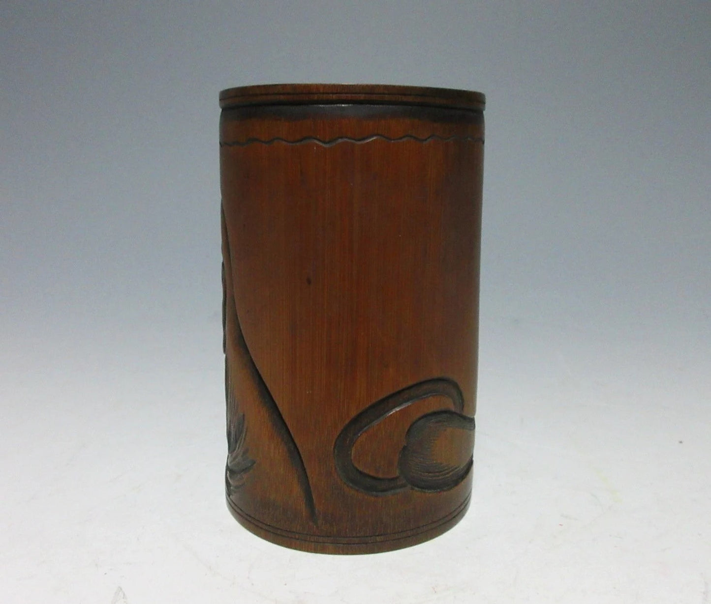 Meiji Period Fude-Tate Brush Pot