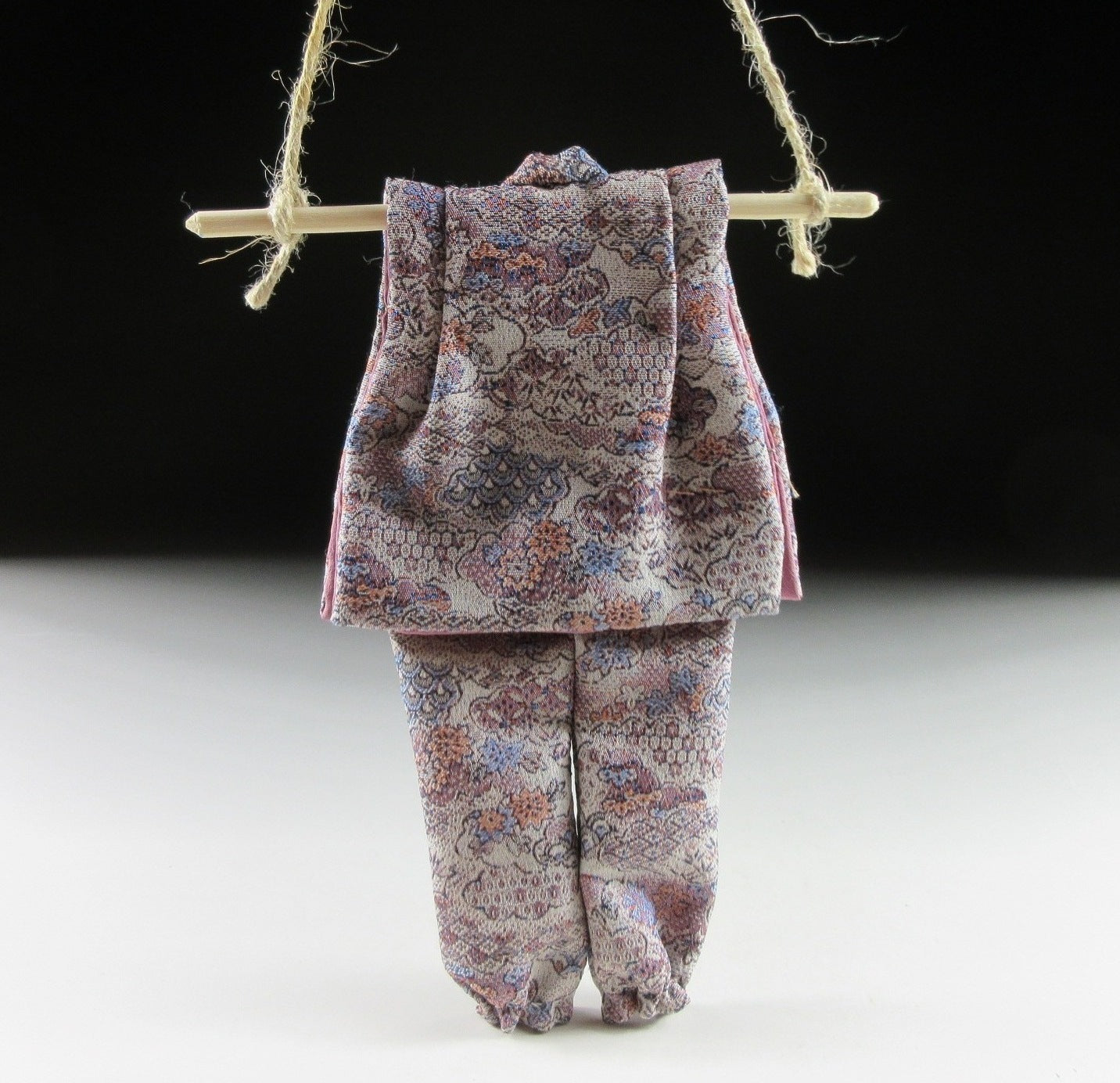 Small Kimono Patterned Monpe and Noragi Ornament