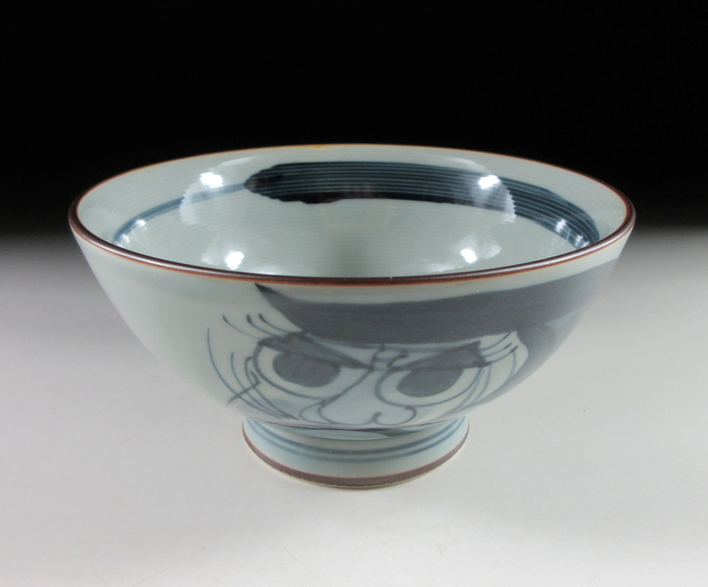Arita-ware Daruma Yunomi and Rice Bowl