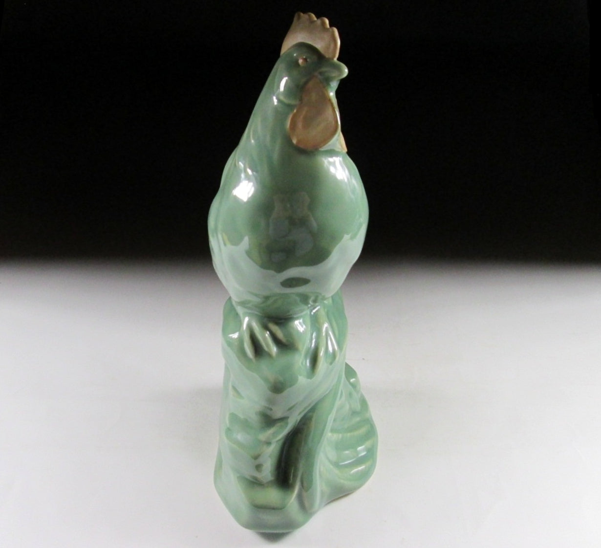 Celadon Year of the Rooster Okimono