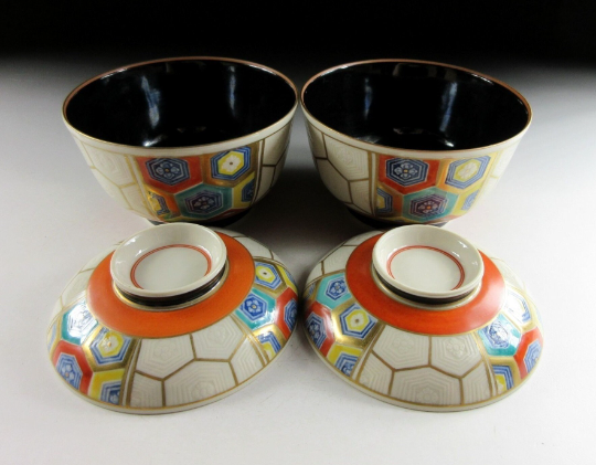 'Kameko Hanamon' Tortoise Shell Bowls