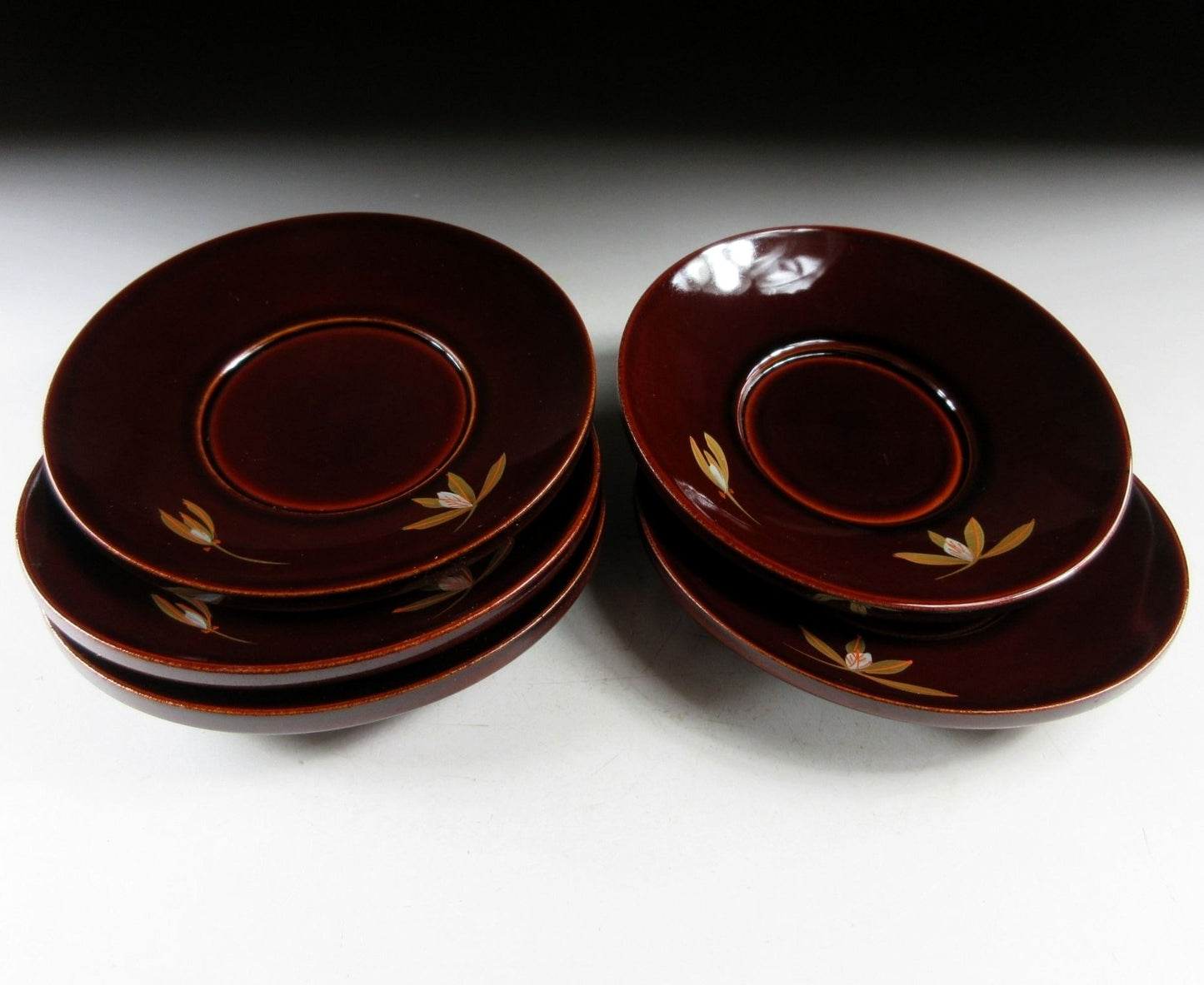 Set of Five Yamanaka-nuri Chataku