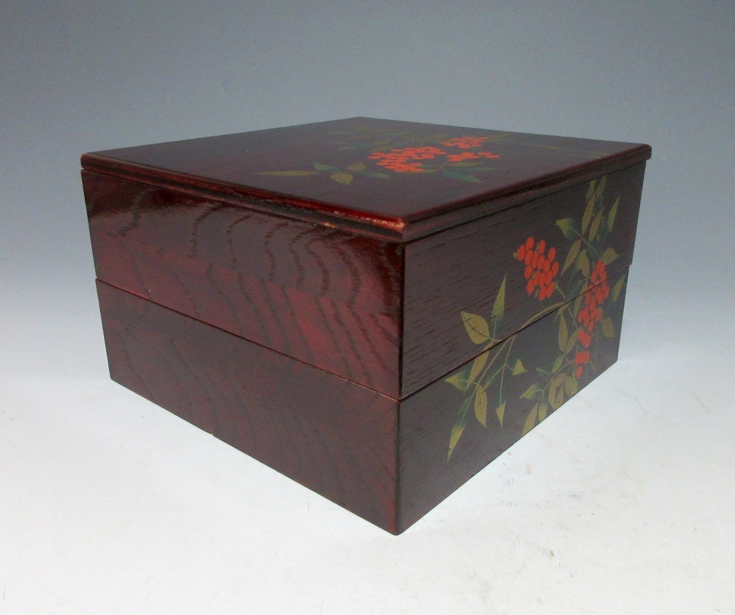 Wooden Nandina Berry Jubako