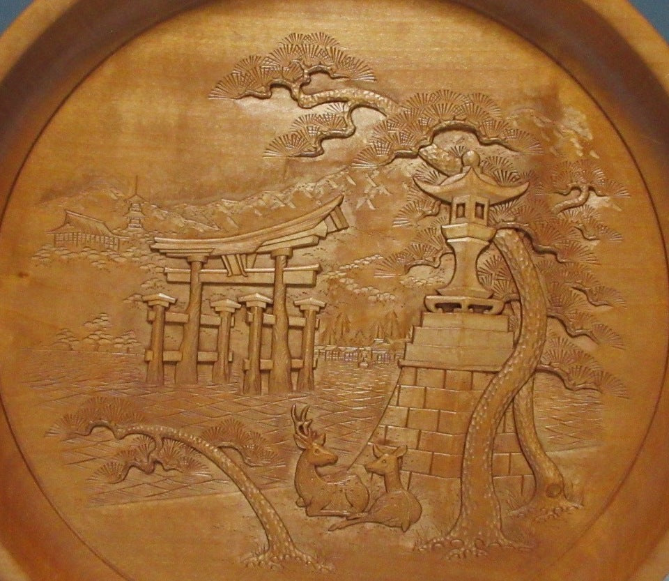 Large Hirokawa Issen Miyajima-bori Tray