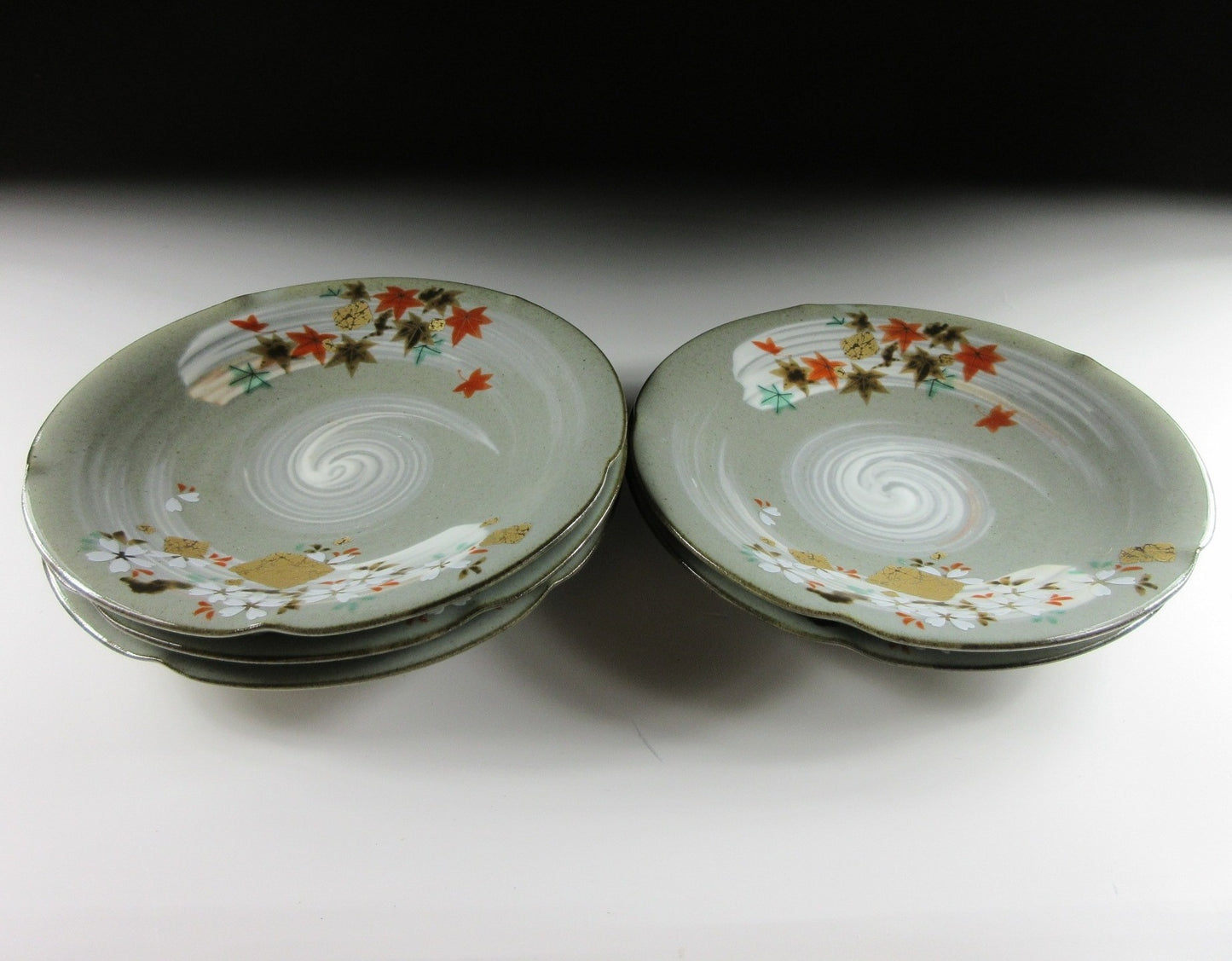 Set of Five Mino-ware Plates