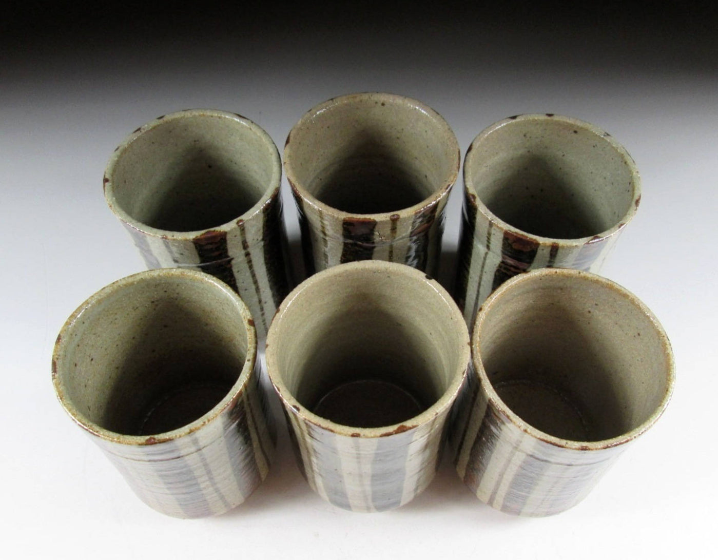 Nakazato Taroemon XIII Striped Yunomi Set