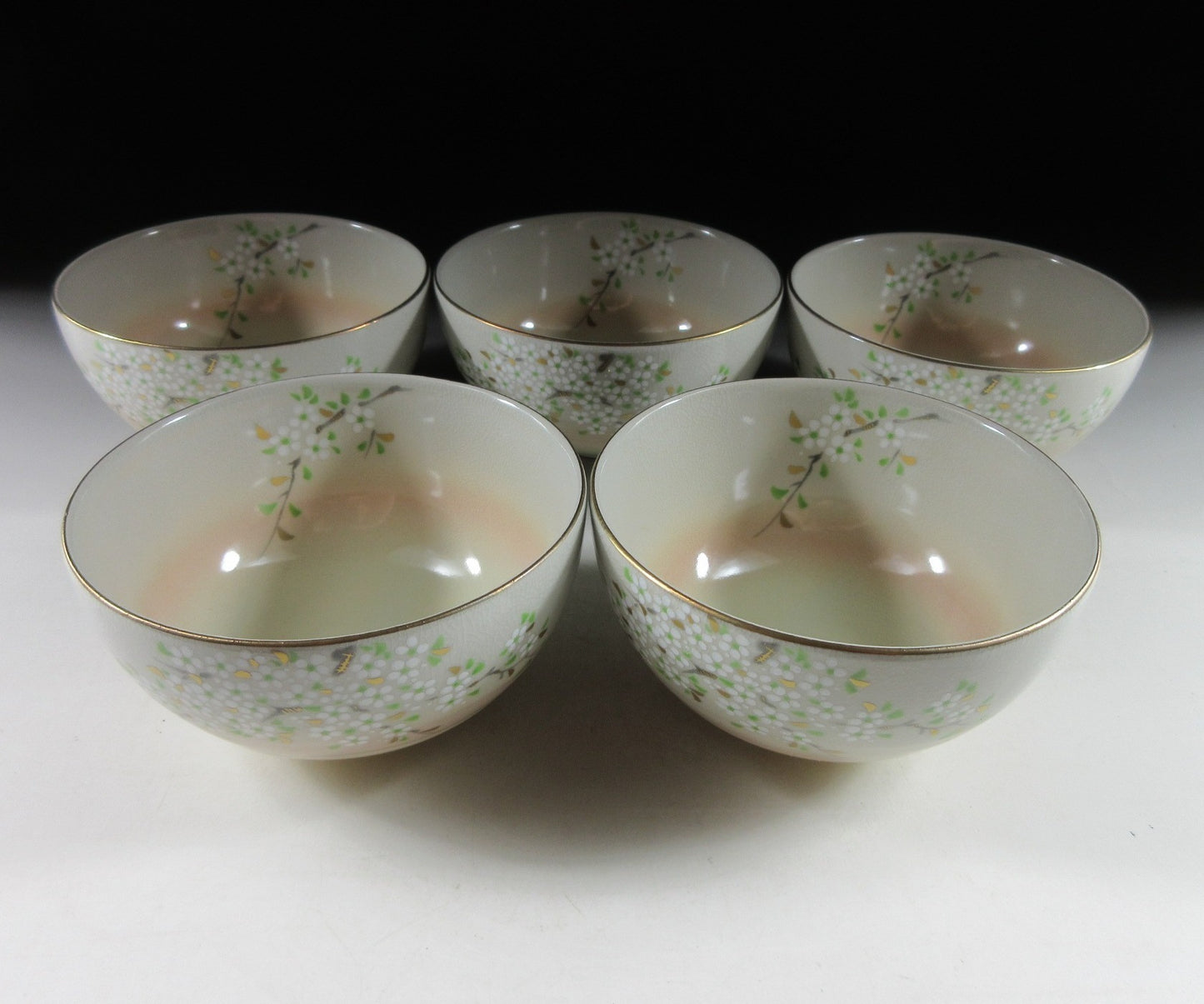 Tachikichi Sencha Teacups with Sakura Pattern