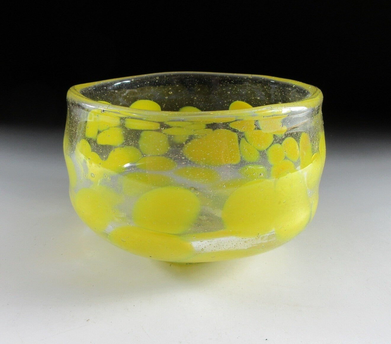Yellow Glass Chawan Tea Bowl