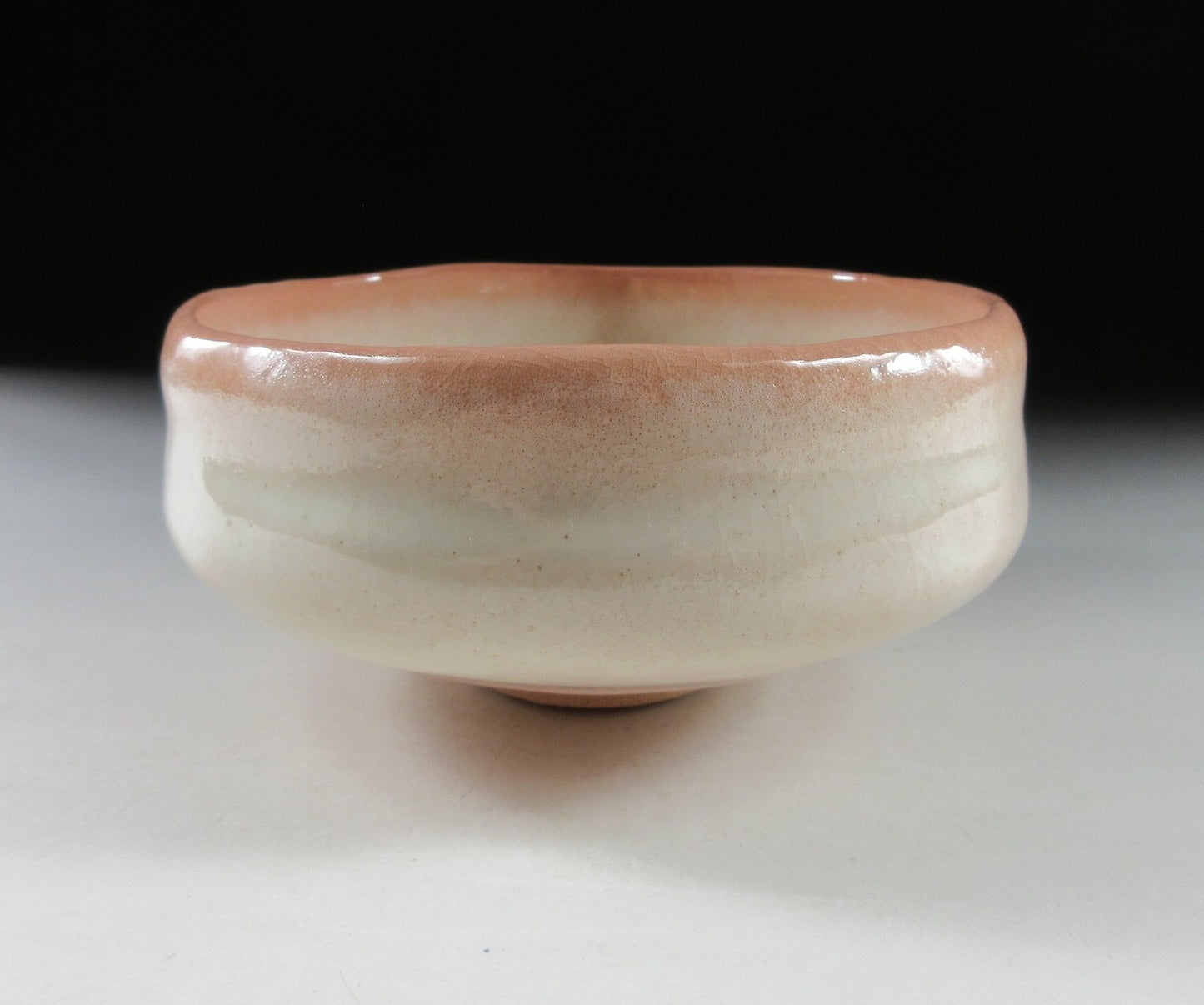 Awa-Beni Hira Raku Chawan