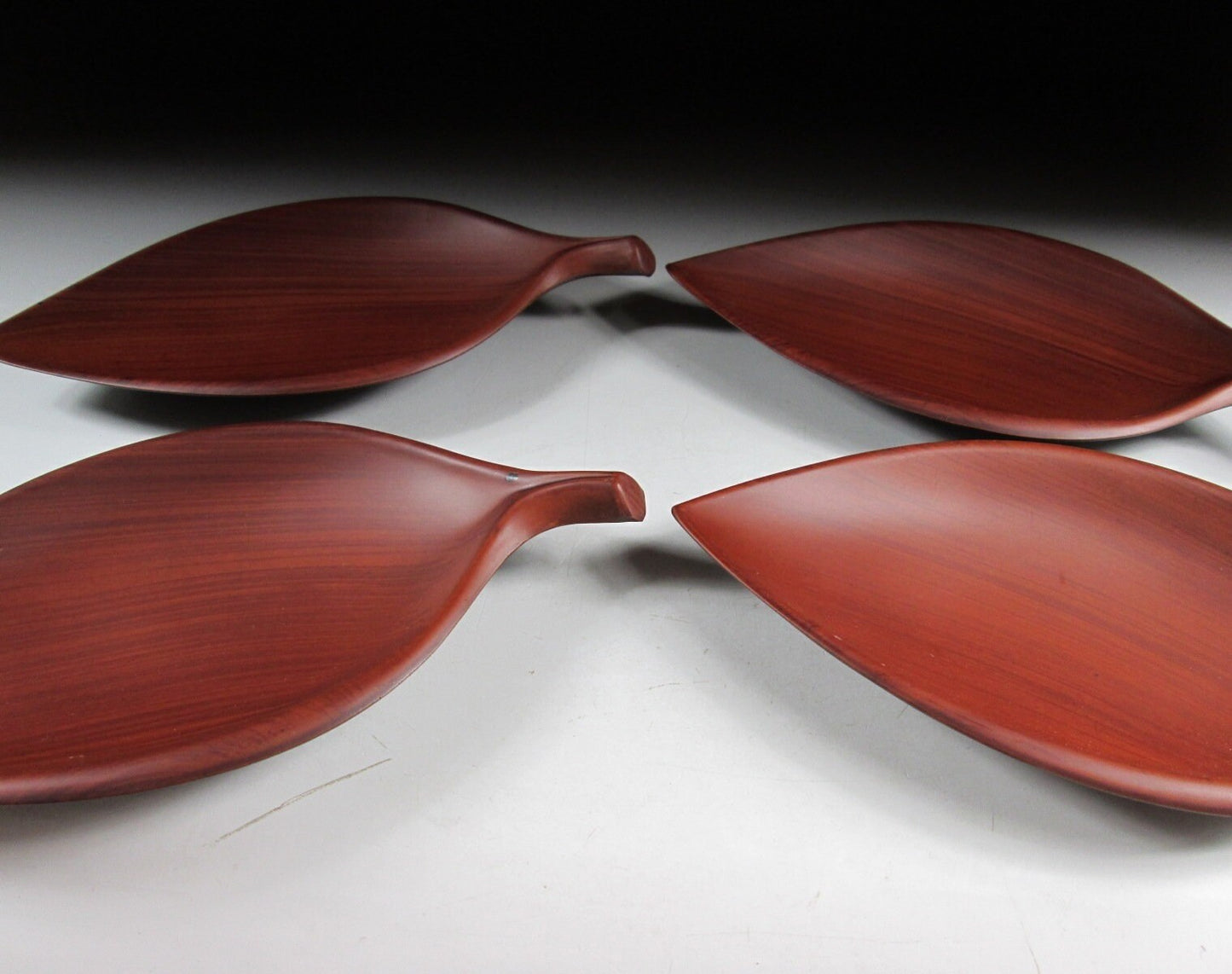Set of Four Imitation Lacquerware Plates