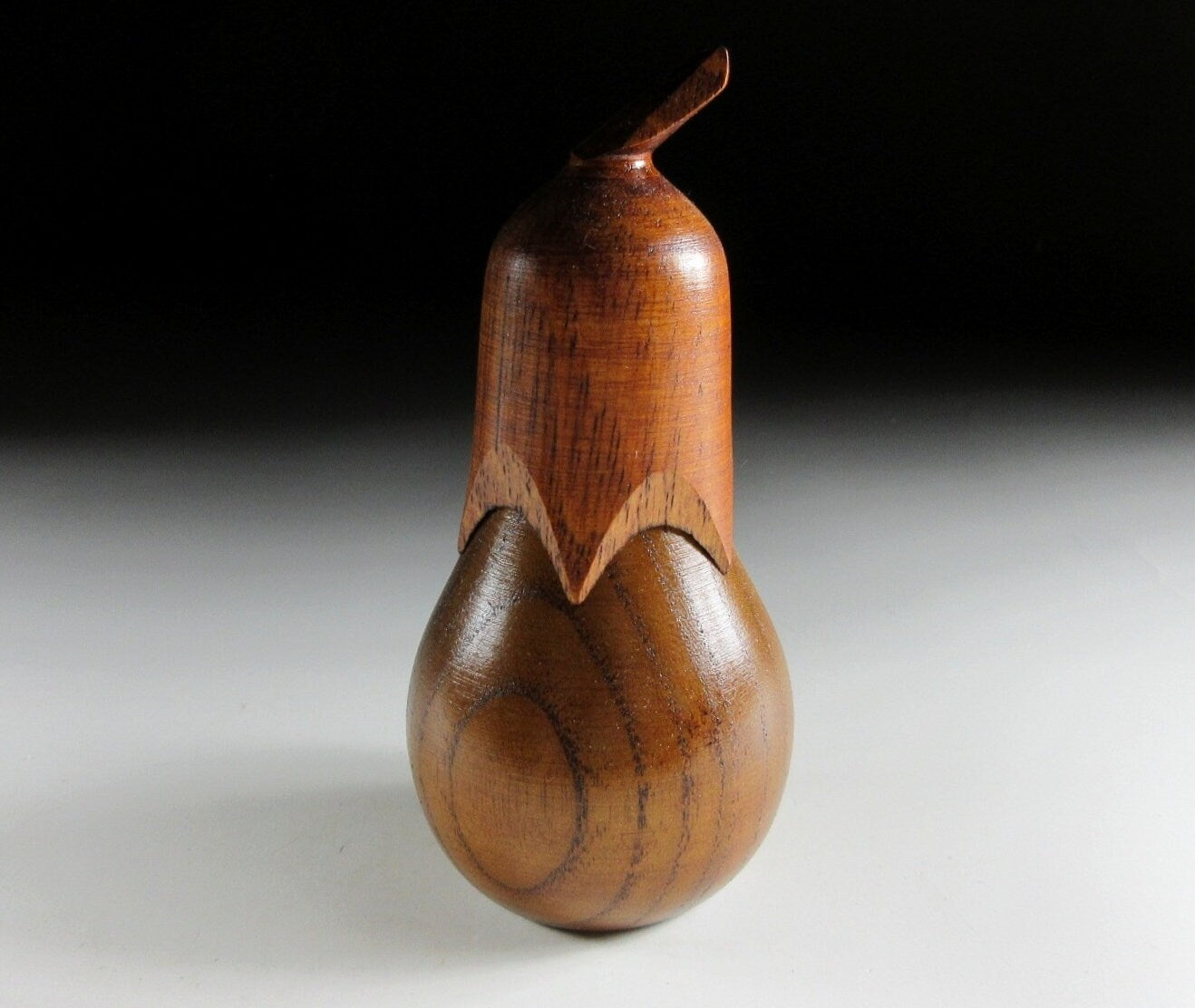 Wooden Eggplant Toothpick Holder