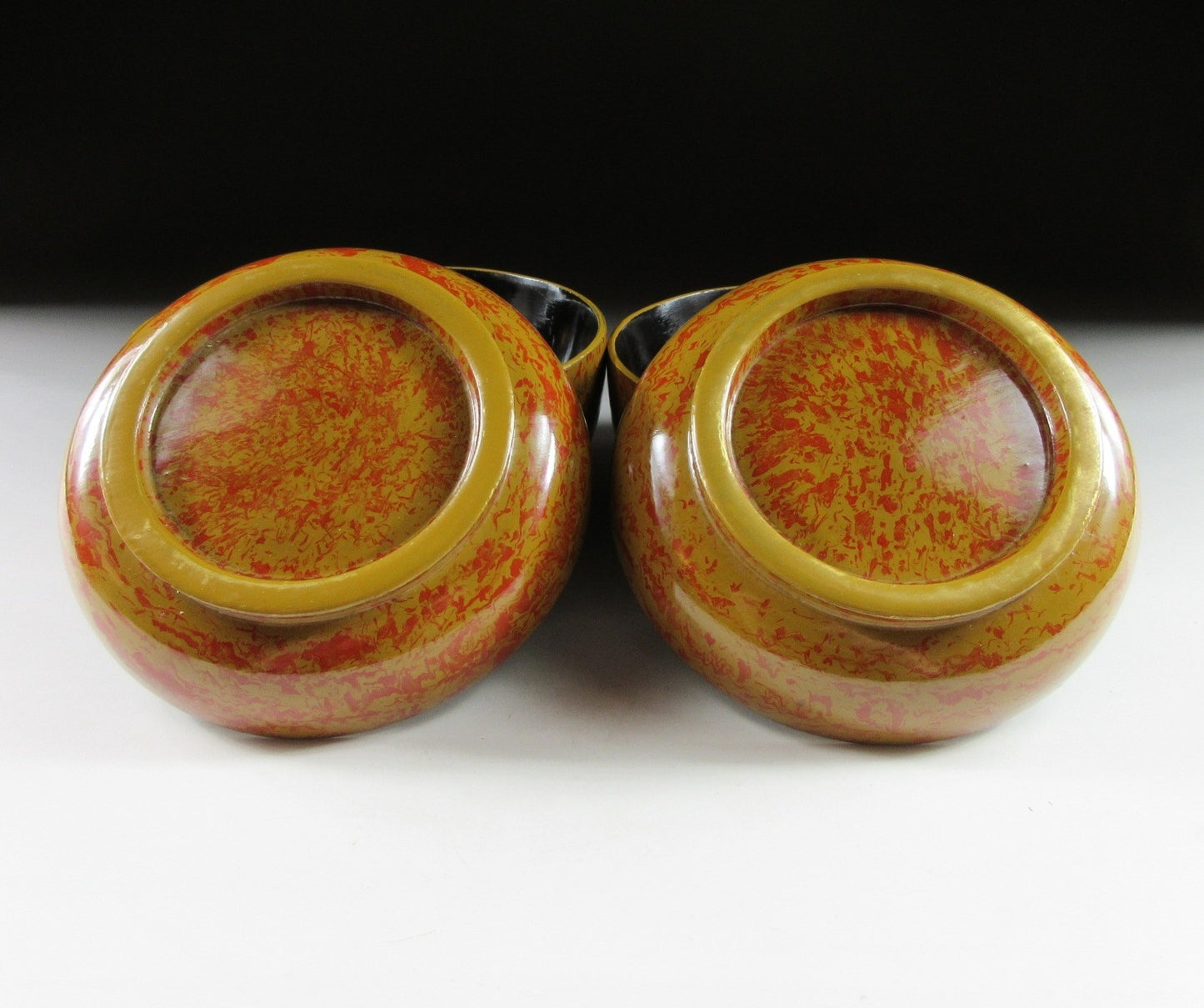 Pair of Meiji Lacquerware Bowls