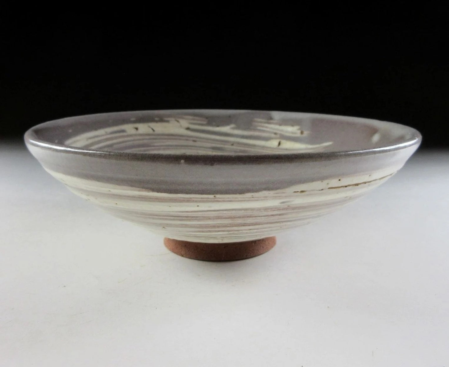 Small Onishi Rakusai Akahada-ware Hira Chawan
