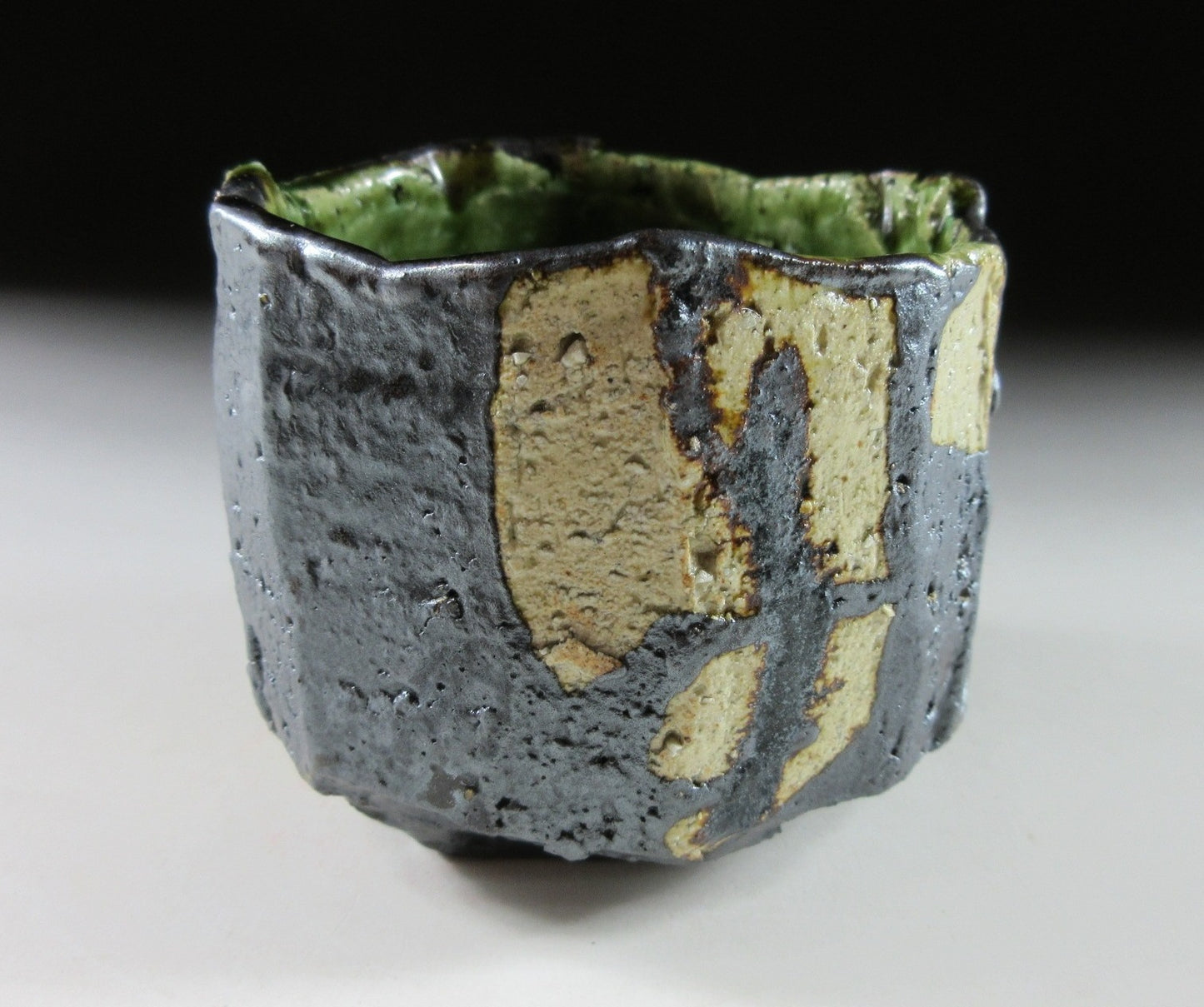 Kazawa Hiromasa Oribe Glaze Yunomi #2