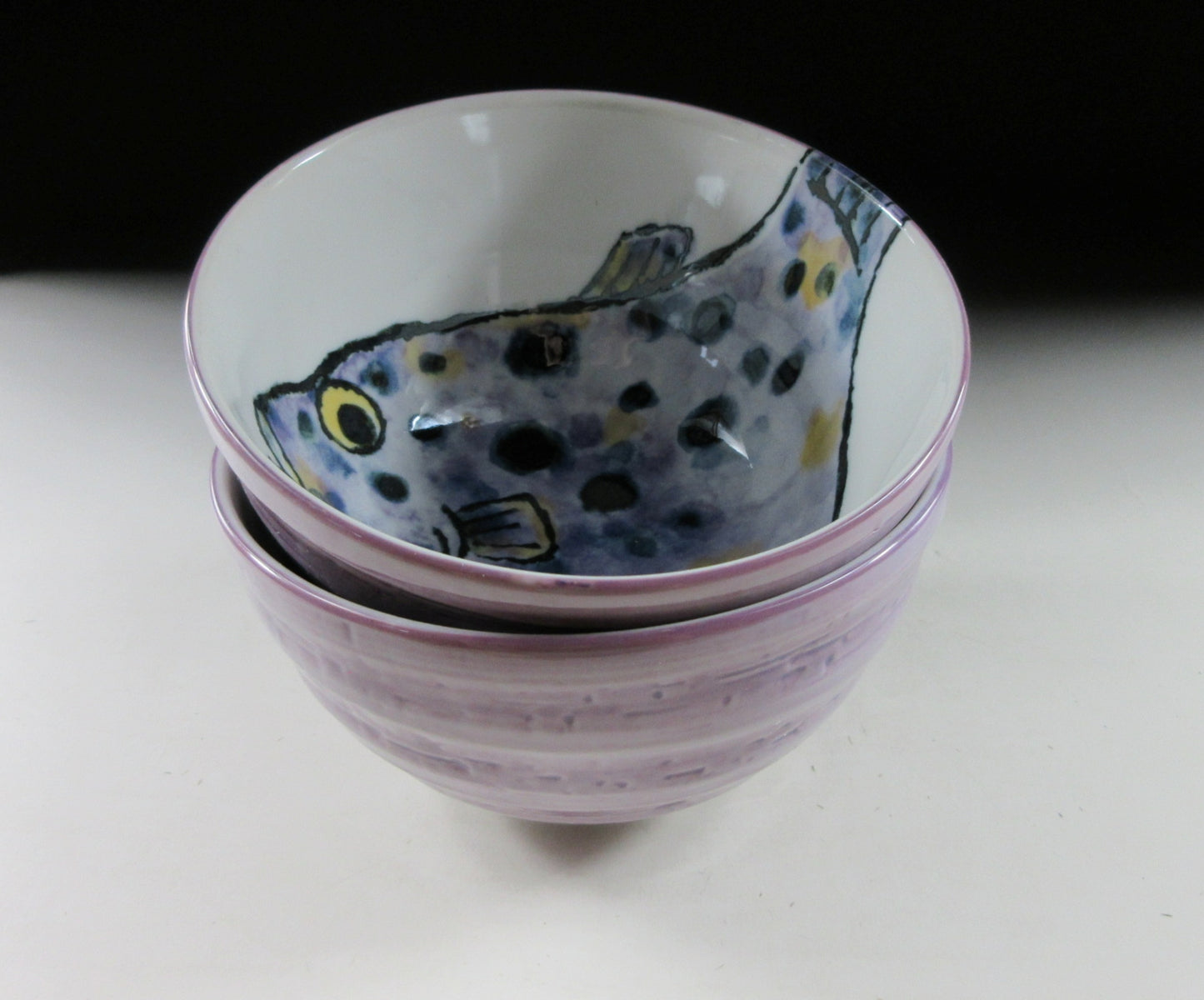 Pair of Seido Gama Fugu Bowls