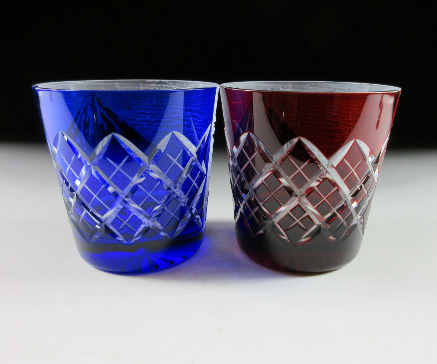 RESERVED - Hirayama Monji Mt. Fuji Edo Kiriko Glasses