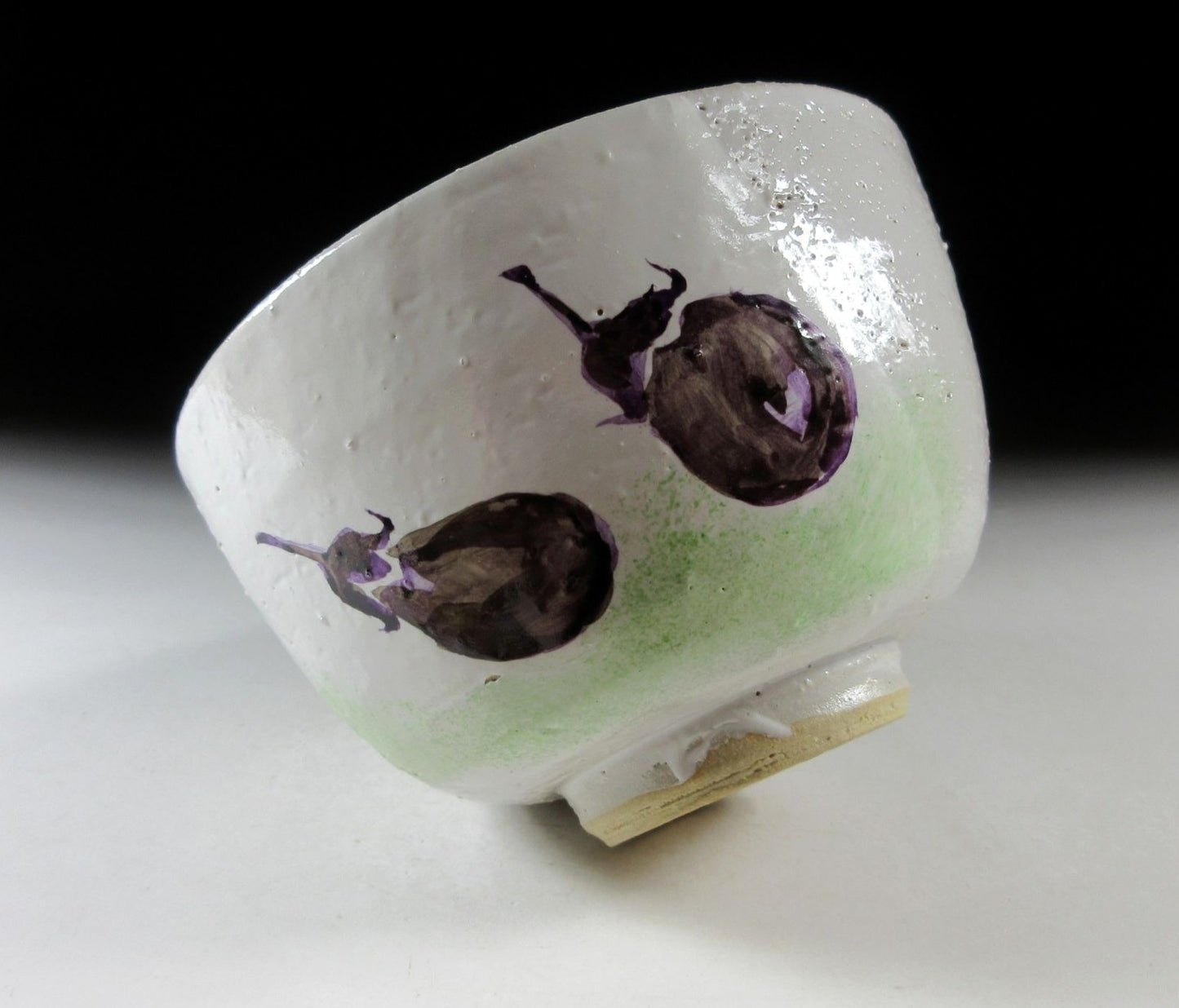 Kato Tohzan Eggplant Chawan