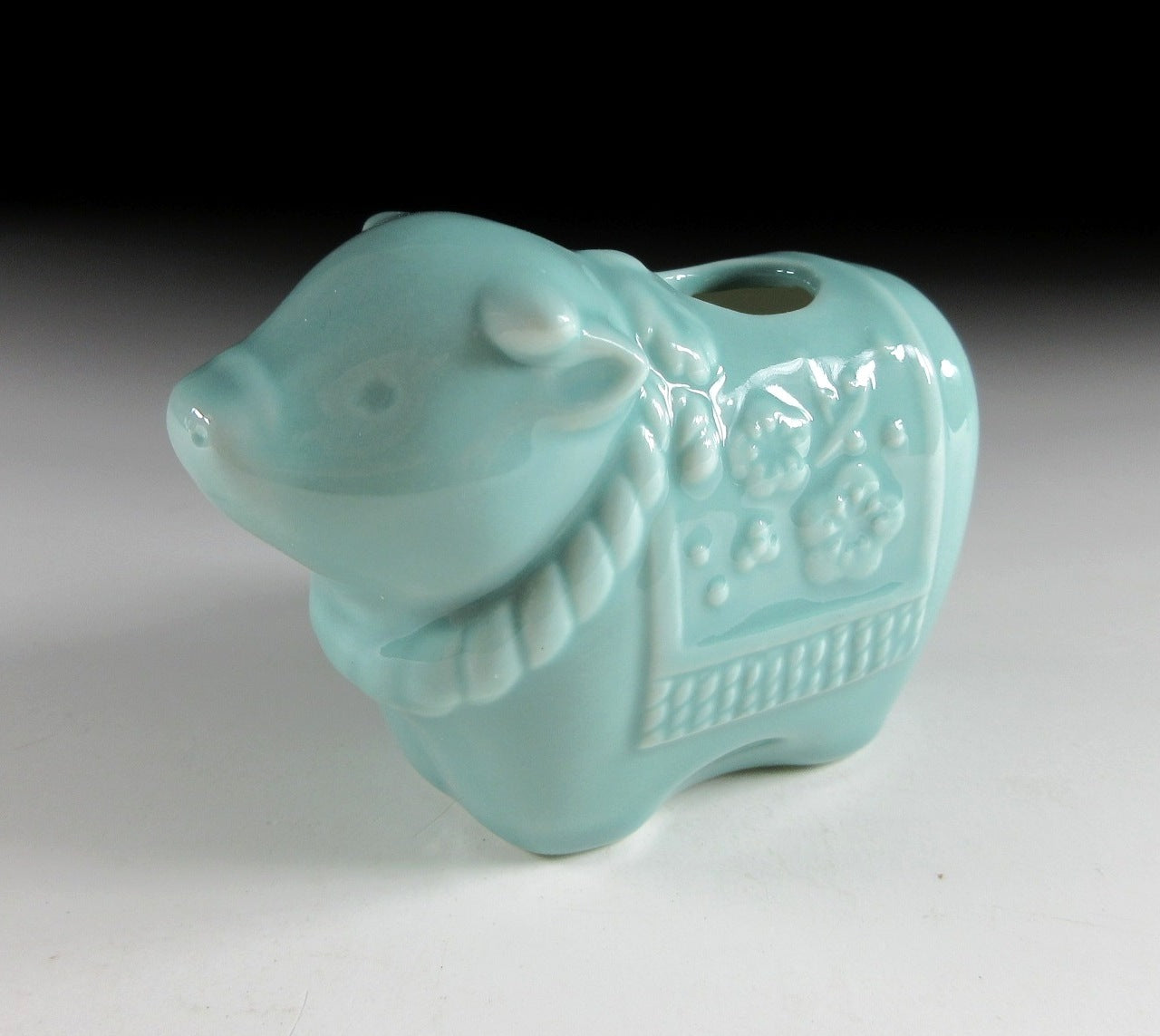 Celadon Glaze Year of the Ox Toothpick Holder