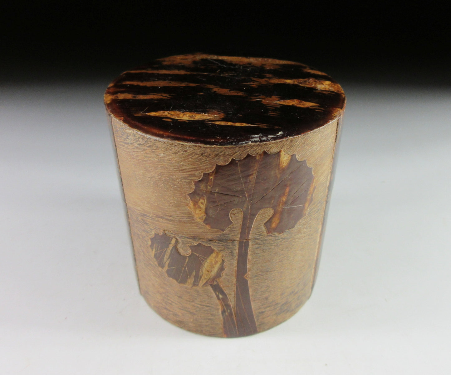 Kaba-zaiku Cherry Bark Tea Caddy with Scoop