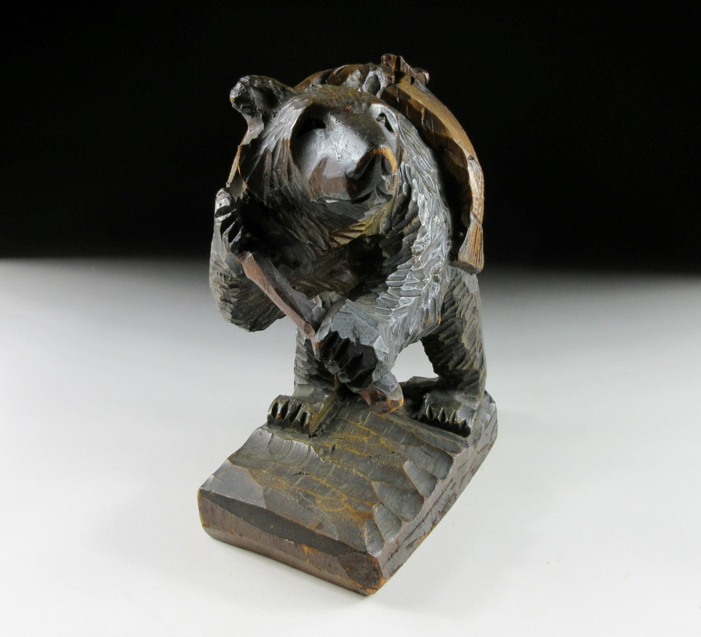 Vintage Higuma Bear Carrying Fish