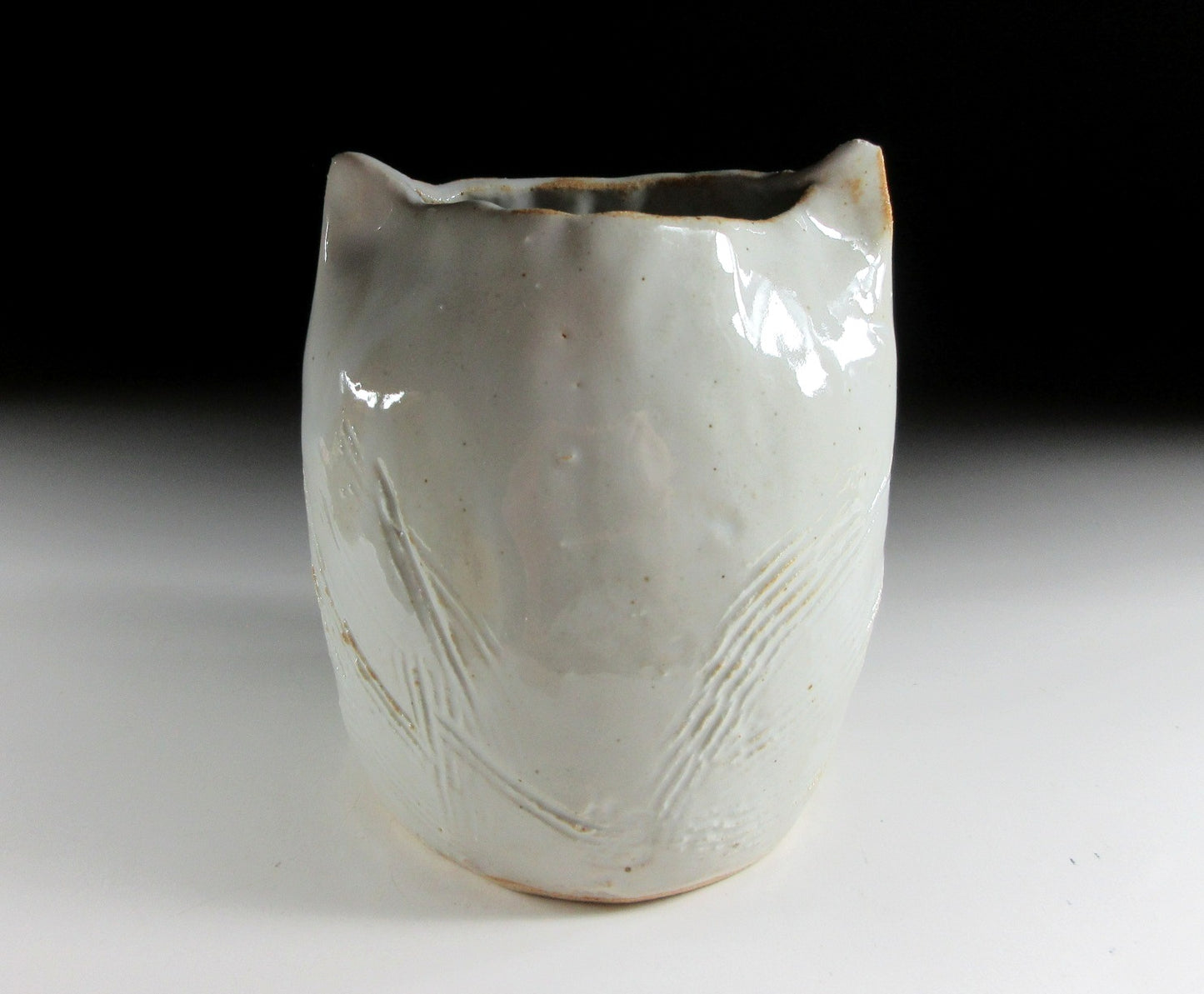 Mashiko Owl Tea Light/Candle Holder #2