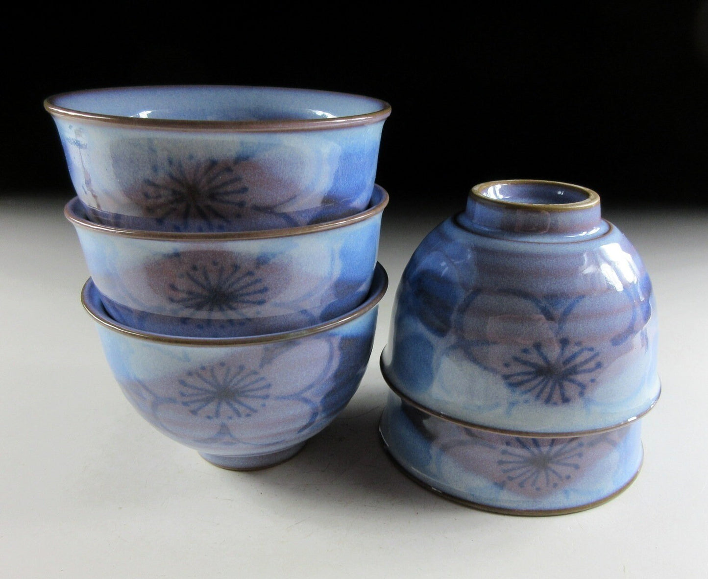 Hagi-ware Ume Sencha Teacups