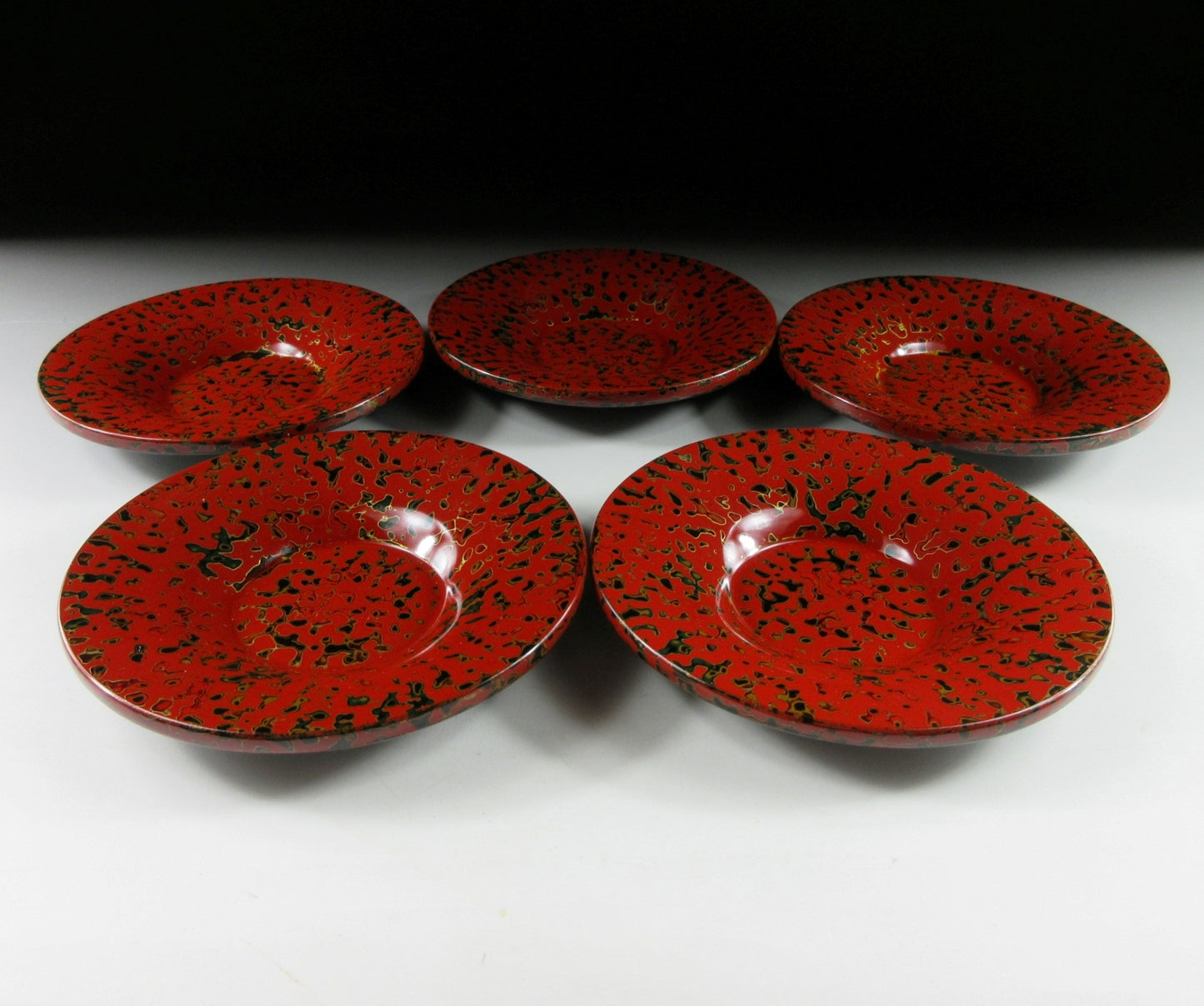Five Tsugaru-nuri Chataki
