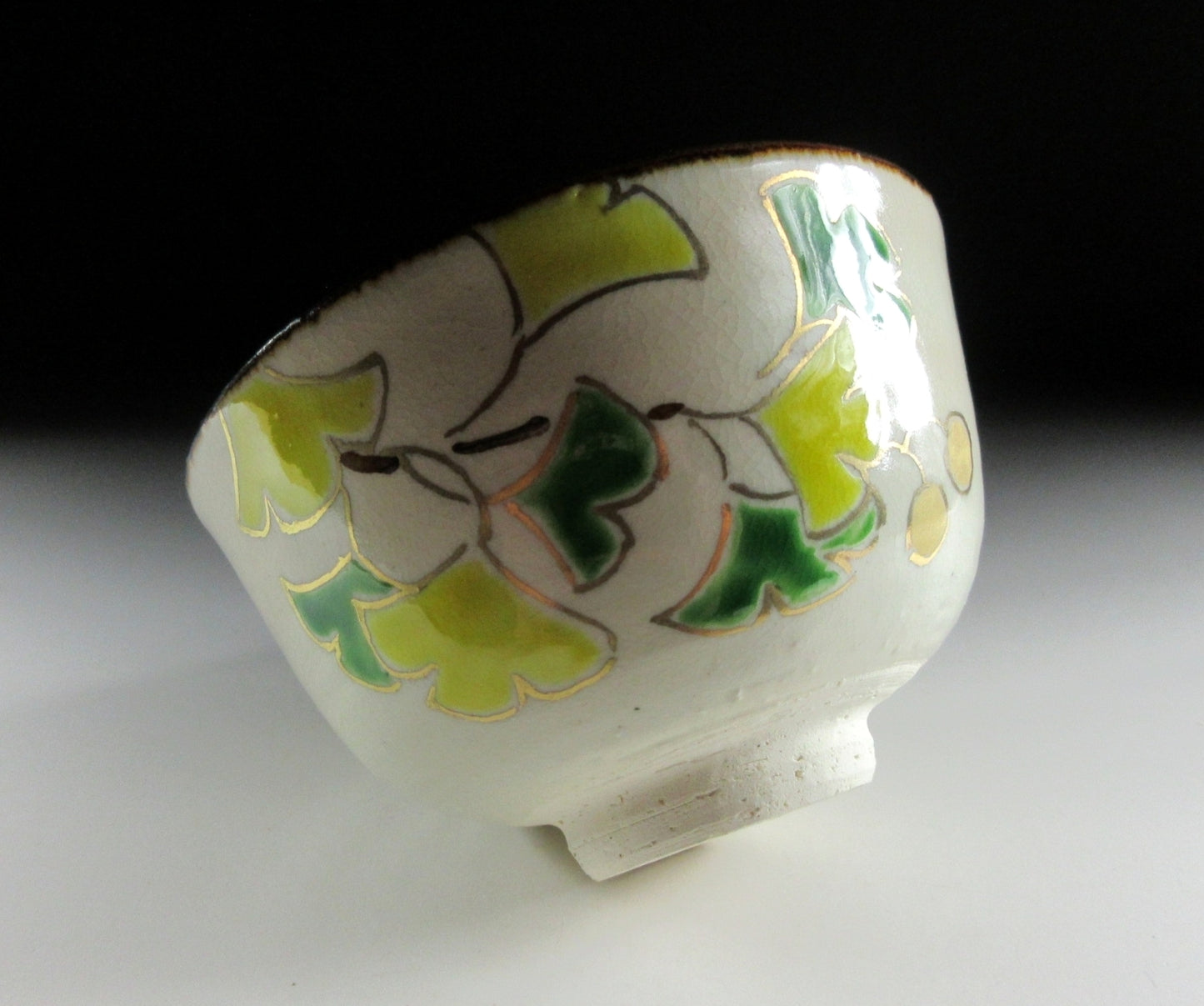 Maeda Hosen Ginkgo Leaf Chawan