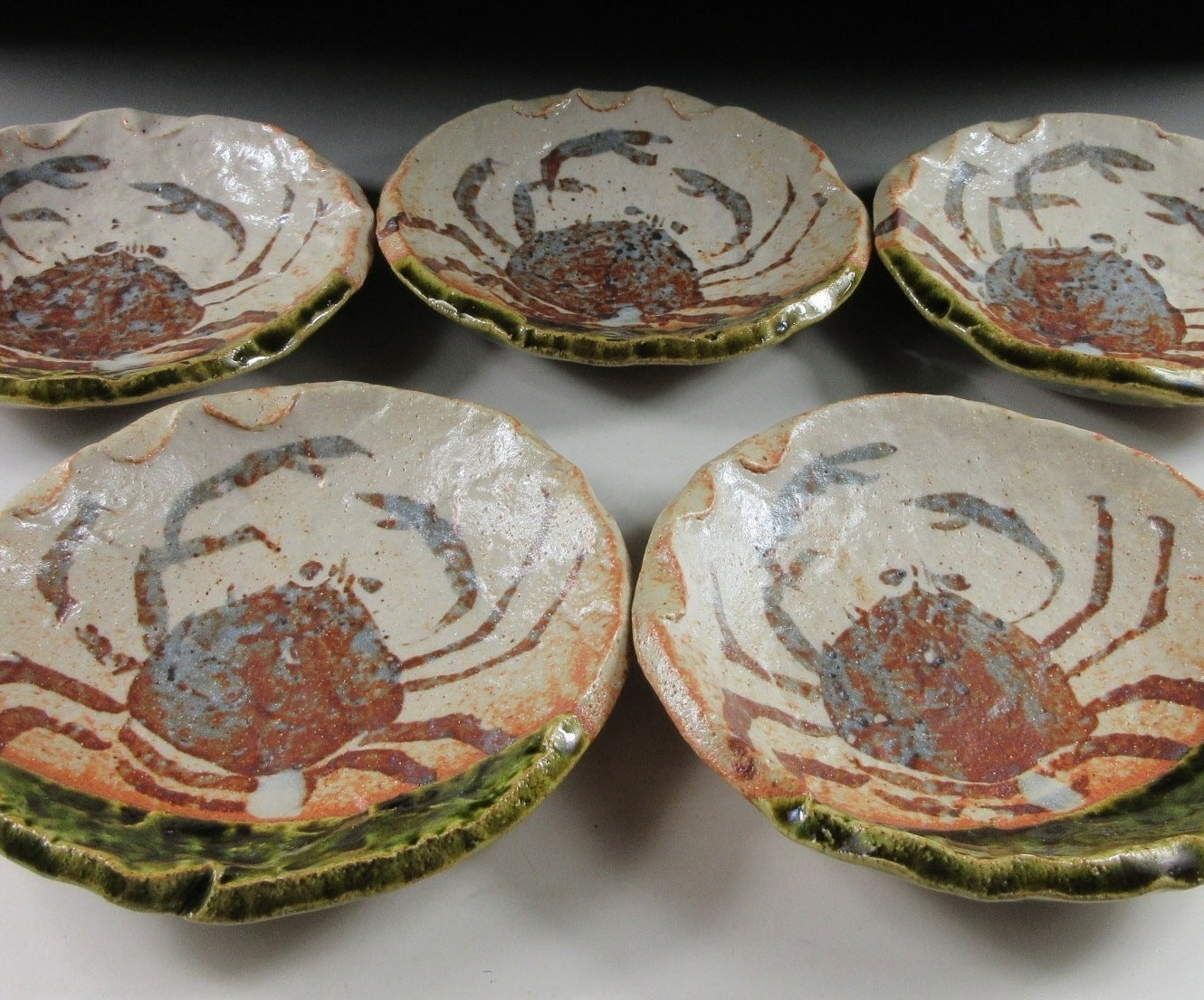 Tamaoki Yasuo Rosanjin Crab Plates
