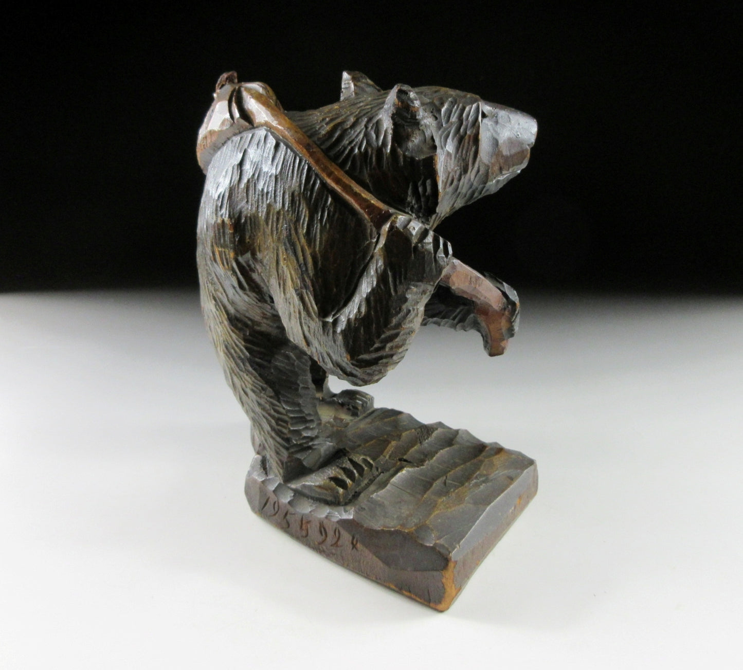 Vintage Higuma Bear Carrying Fish