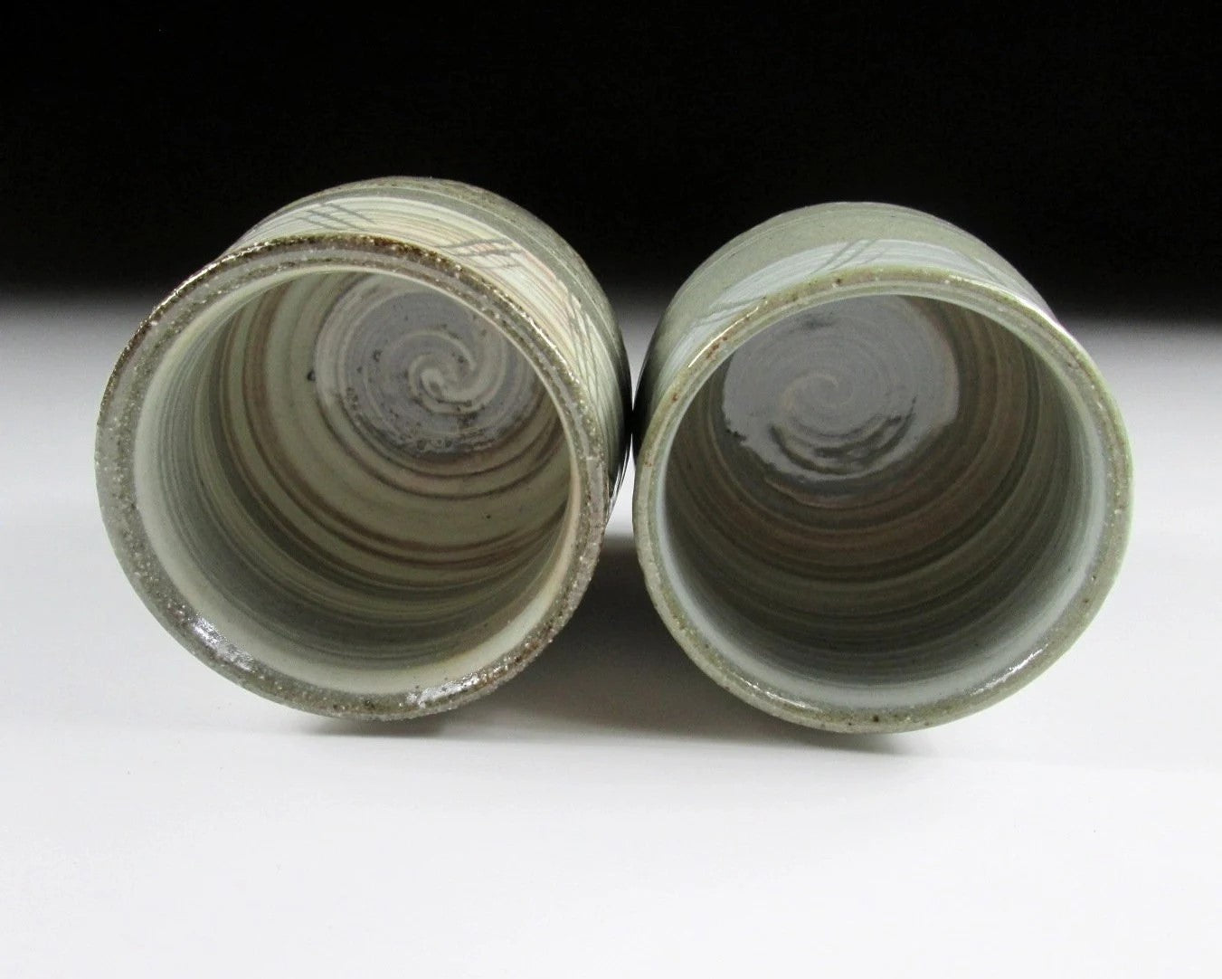Kyo-ware Mishima Yunomi Tea Cups