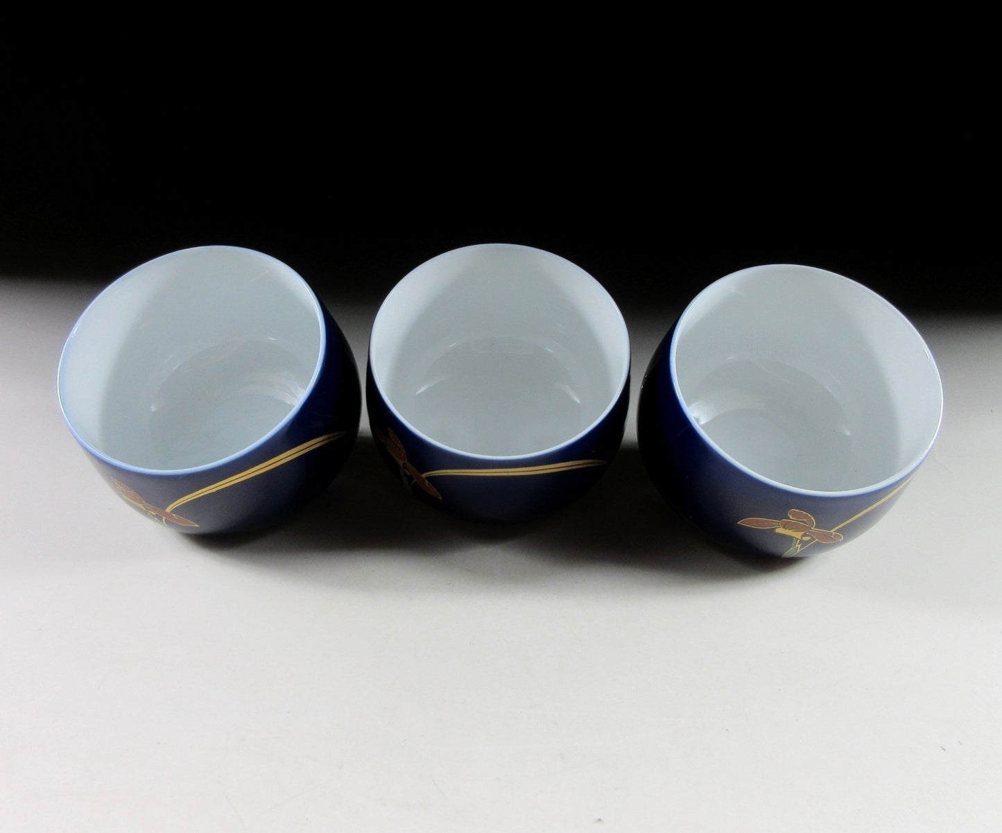 Set of Three Fukagawa Koransha Tea Cups